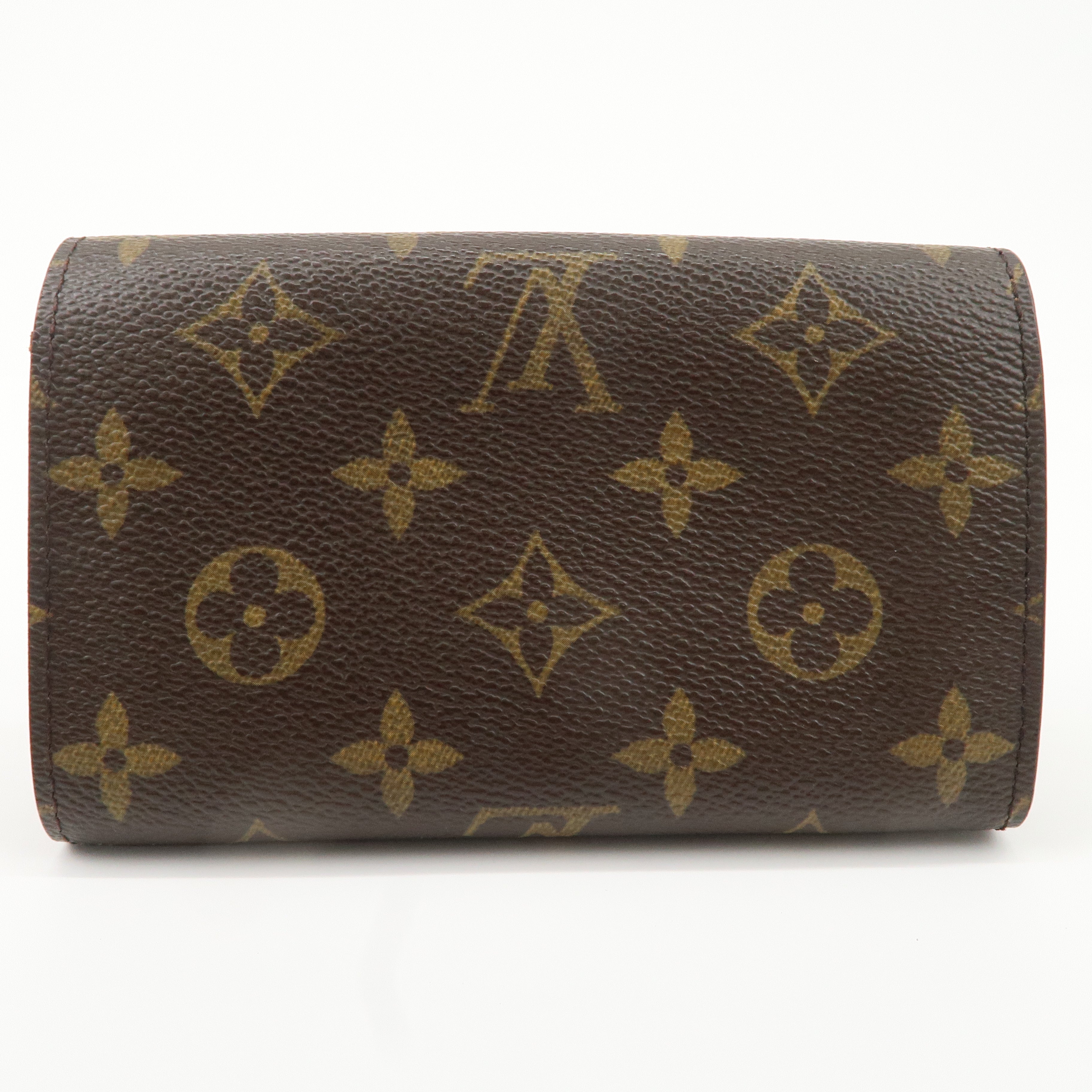 Louis Vuitton Monogram Porte Monnaie Billets Tresor Wallet M61730 Used