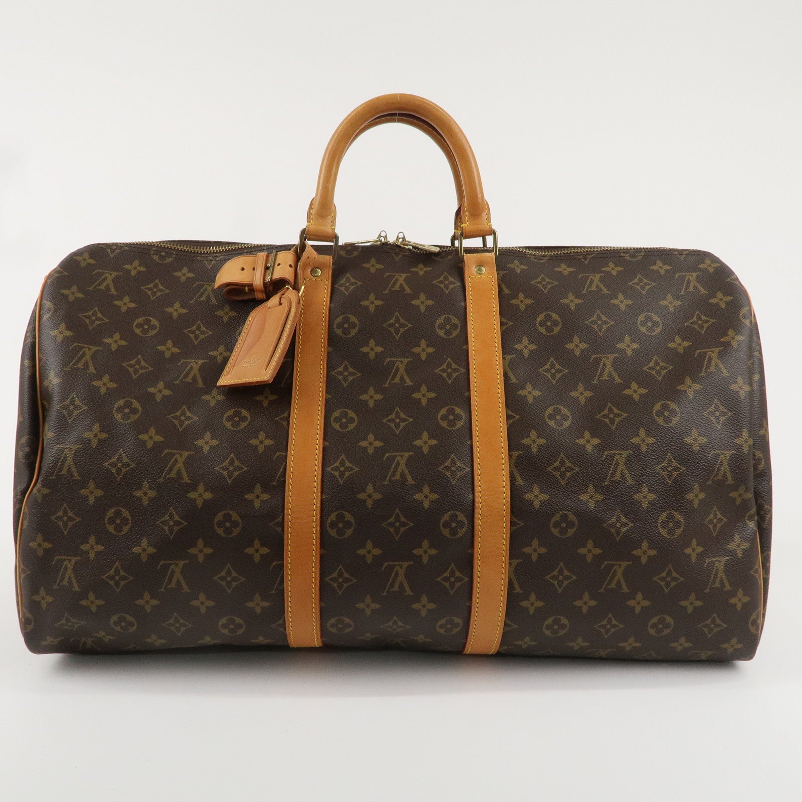 Louis Vuitton Monogram Keep All Bandouliere 55 Boston Bag M41414