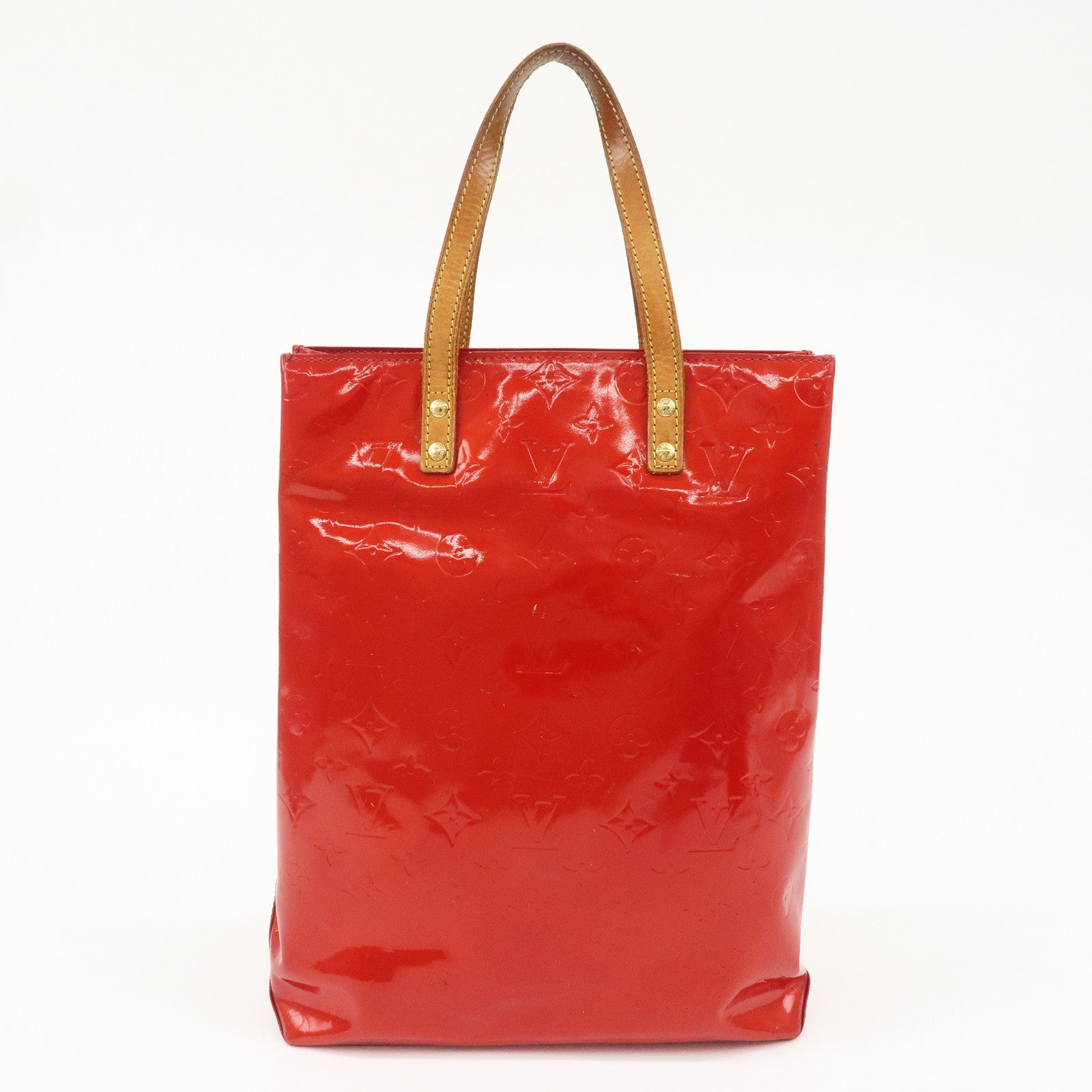 Louis Vuitton Monogram Vernis Lead MM Tote Bag M91086