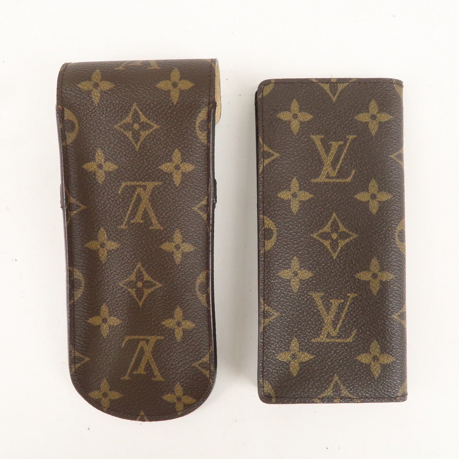 Louis Vuitton Monogram Set of 2 Glasses Case M62970 M62962