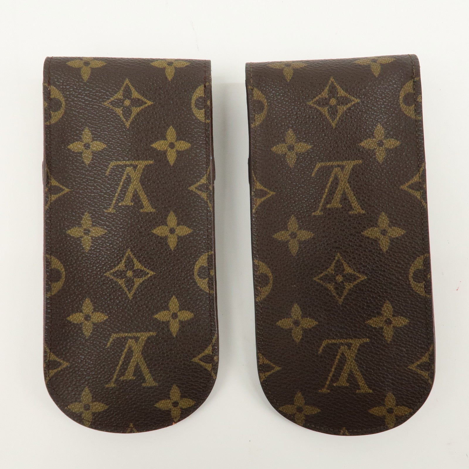 Louis Vuitton Monogram Set of 2 etui a lunettes lava Glasses Case Used