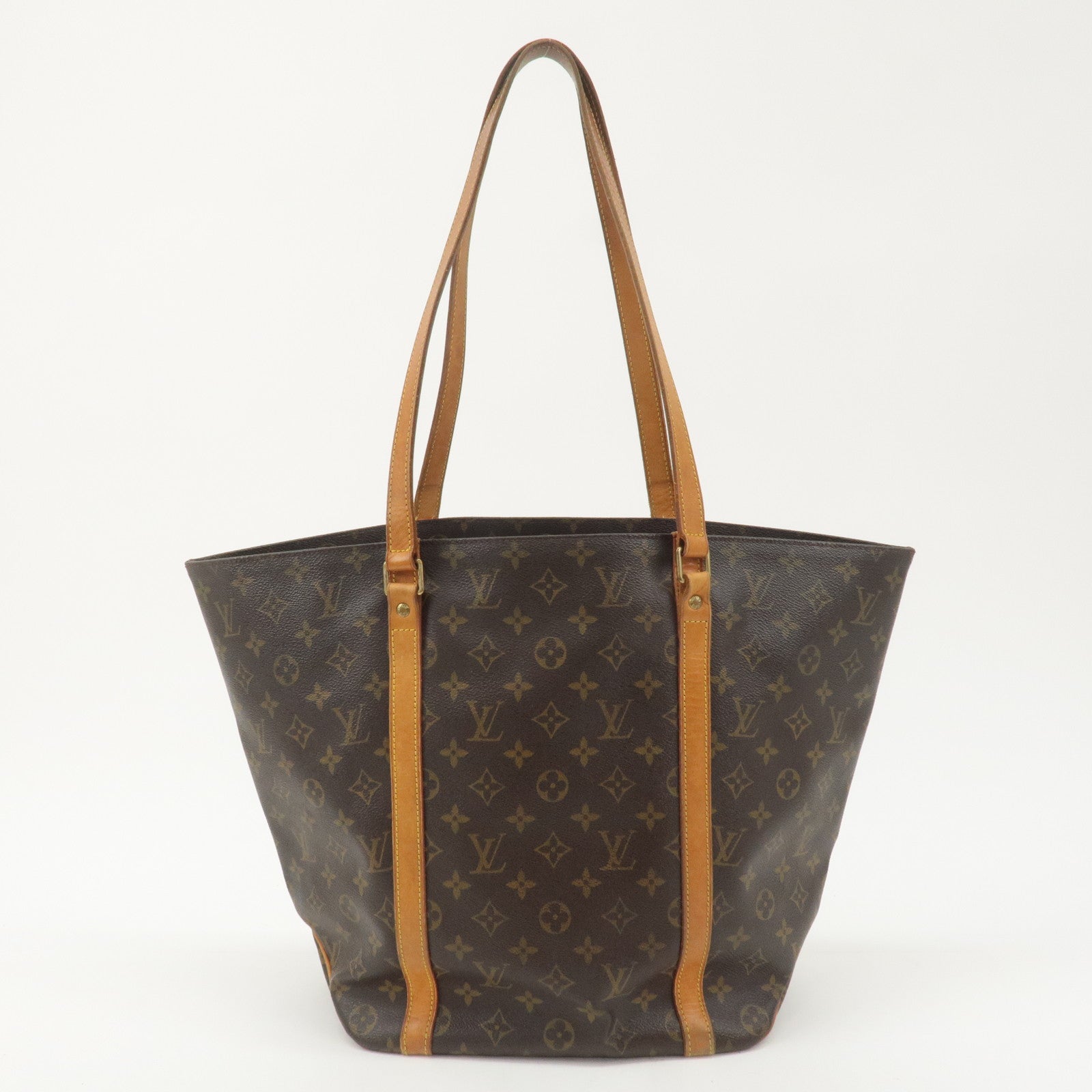 Louis Vuitton Monogram Sac Shopping Shoulder Bag Brown M51108