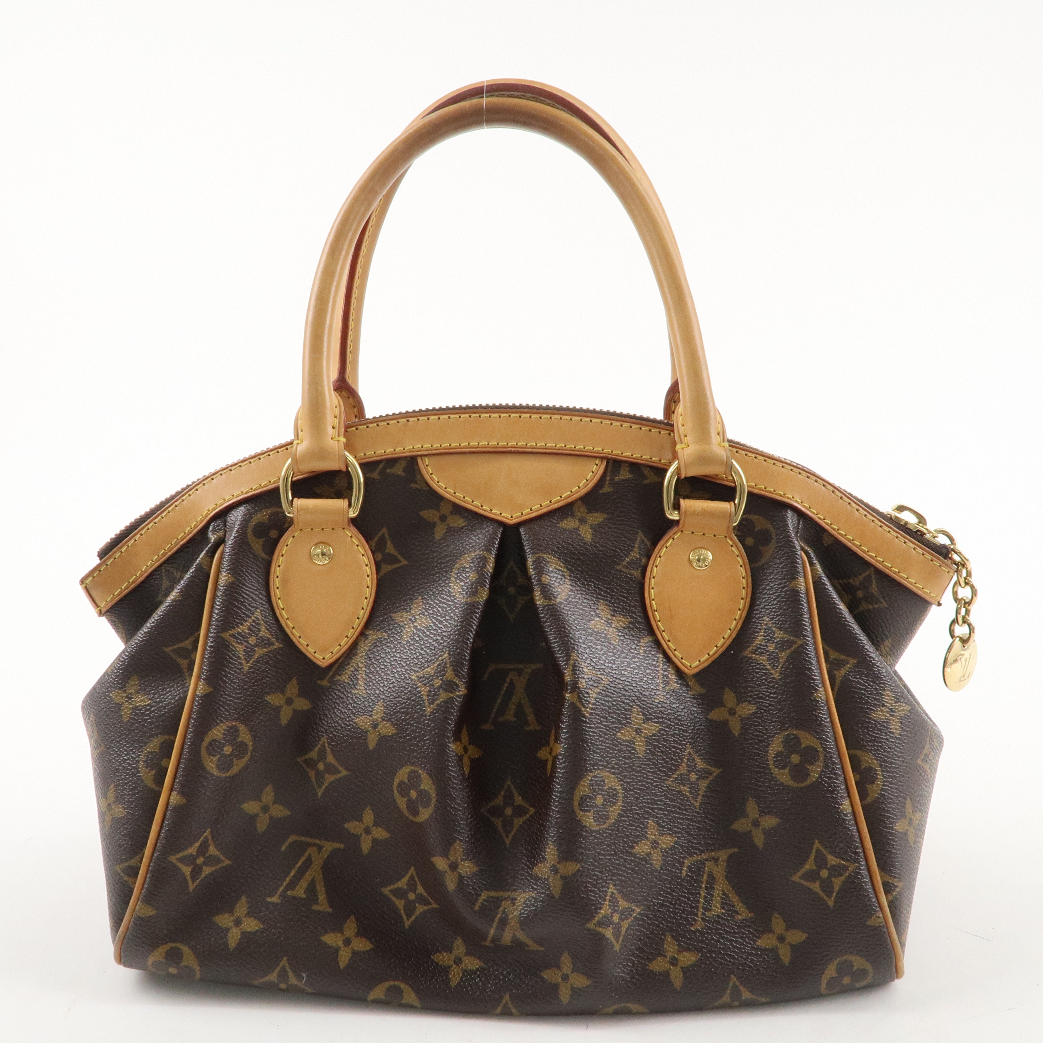 Louis Vuitton Monogram Tivoli PM Hand Bag Brown M40143