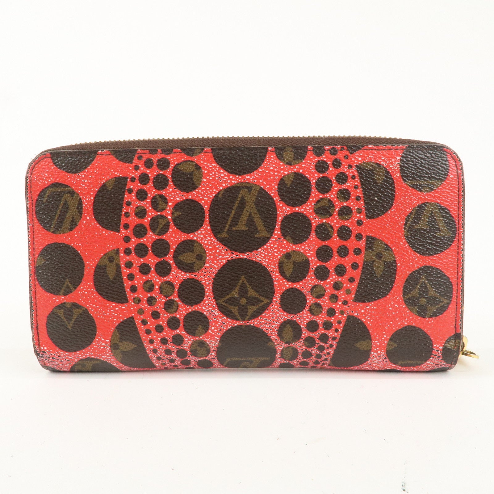 Louis Vuitton Monogram Yayoi Kusama Pumpkin Dots Zippy Wallet