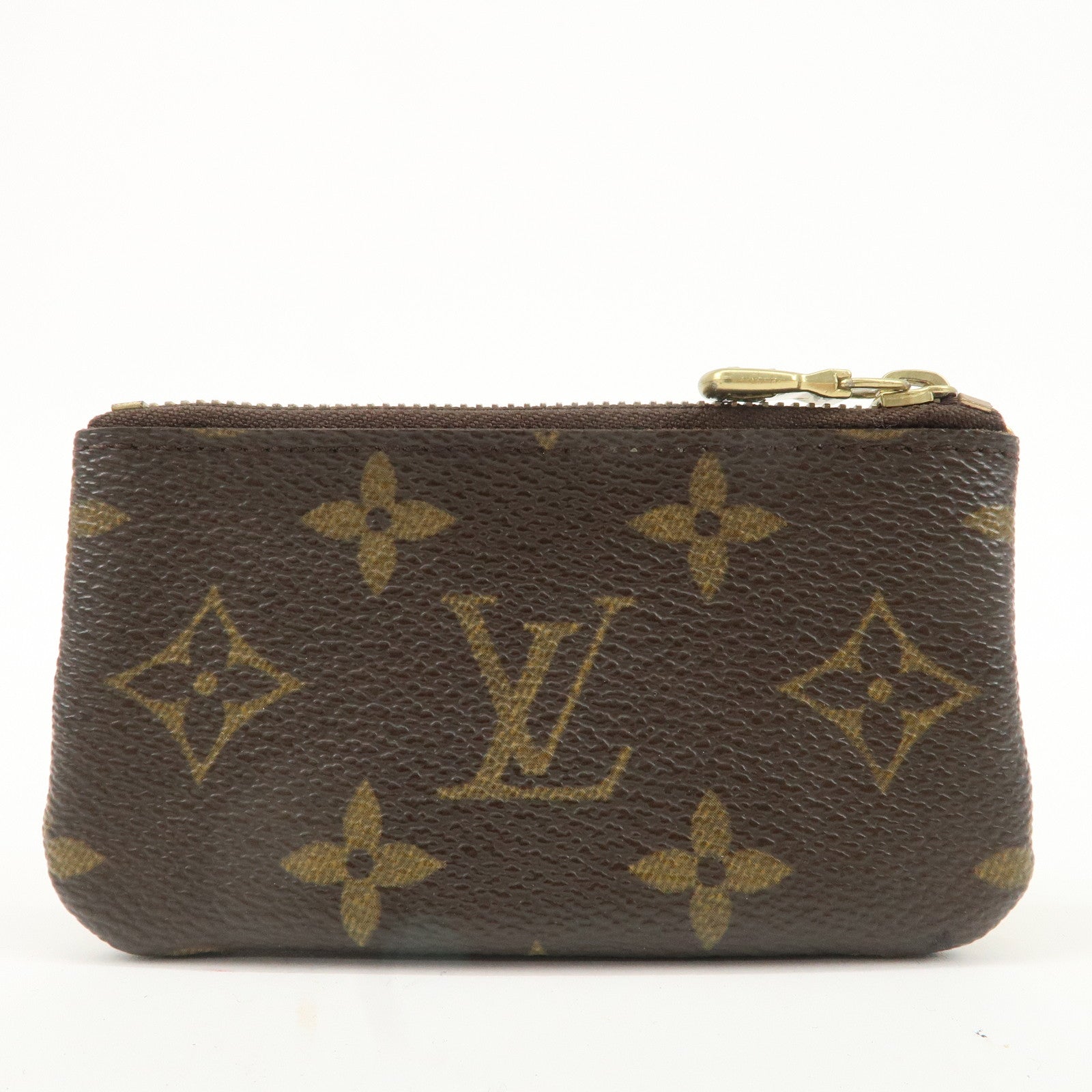 Louis Vuitton Monogram Pochette Cles Coin 
Key Case M62650 Used