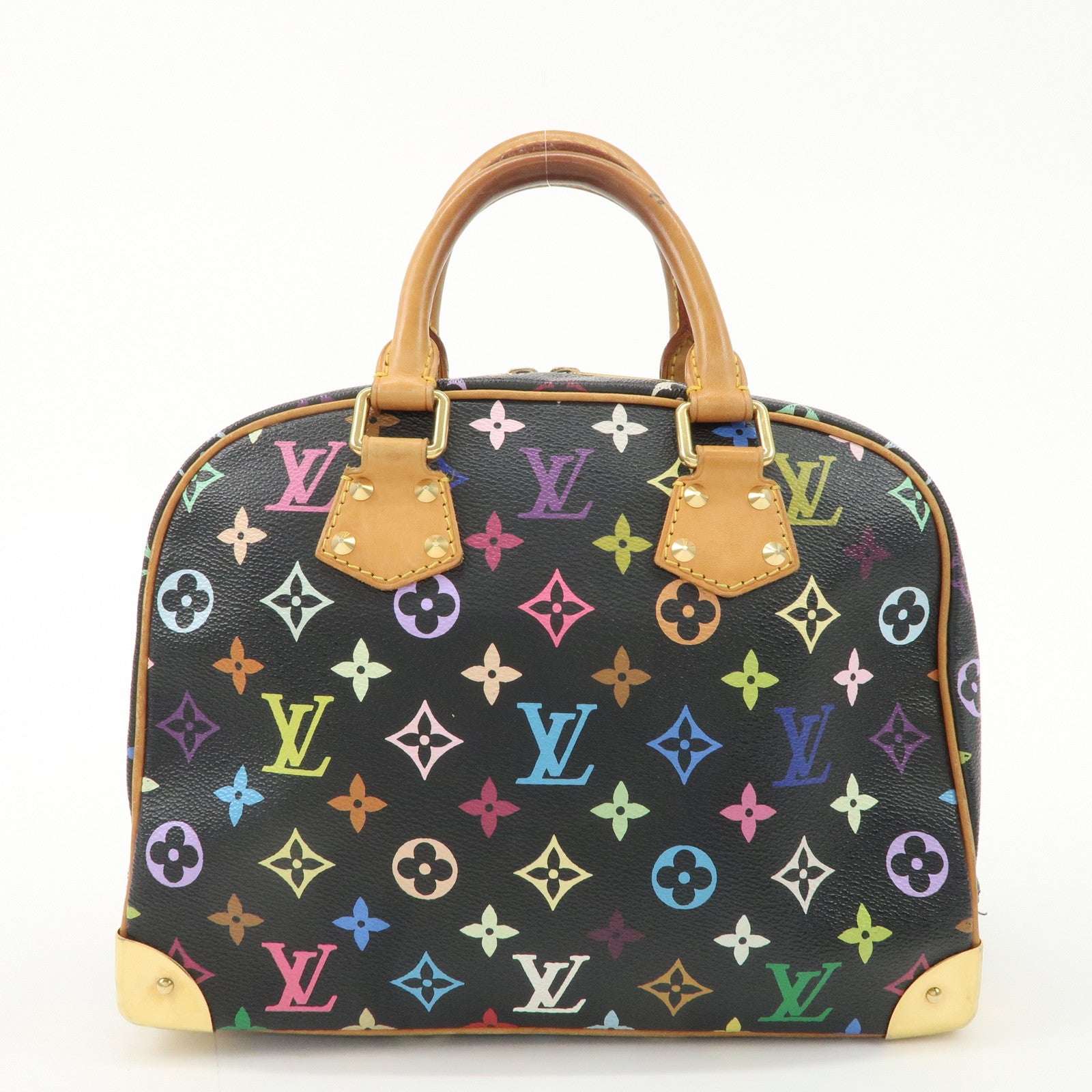 Louis Vuitton Monogram Multi Color Trouville Hand Bag M92662 Used