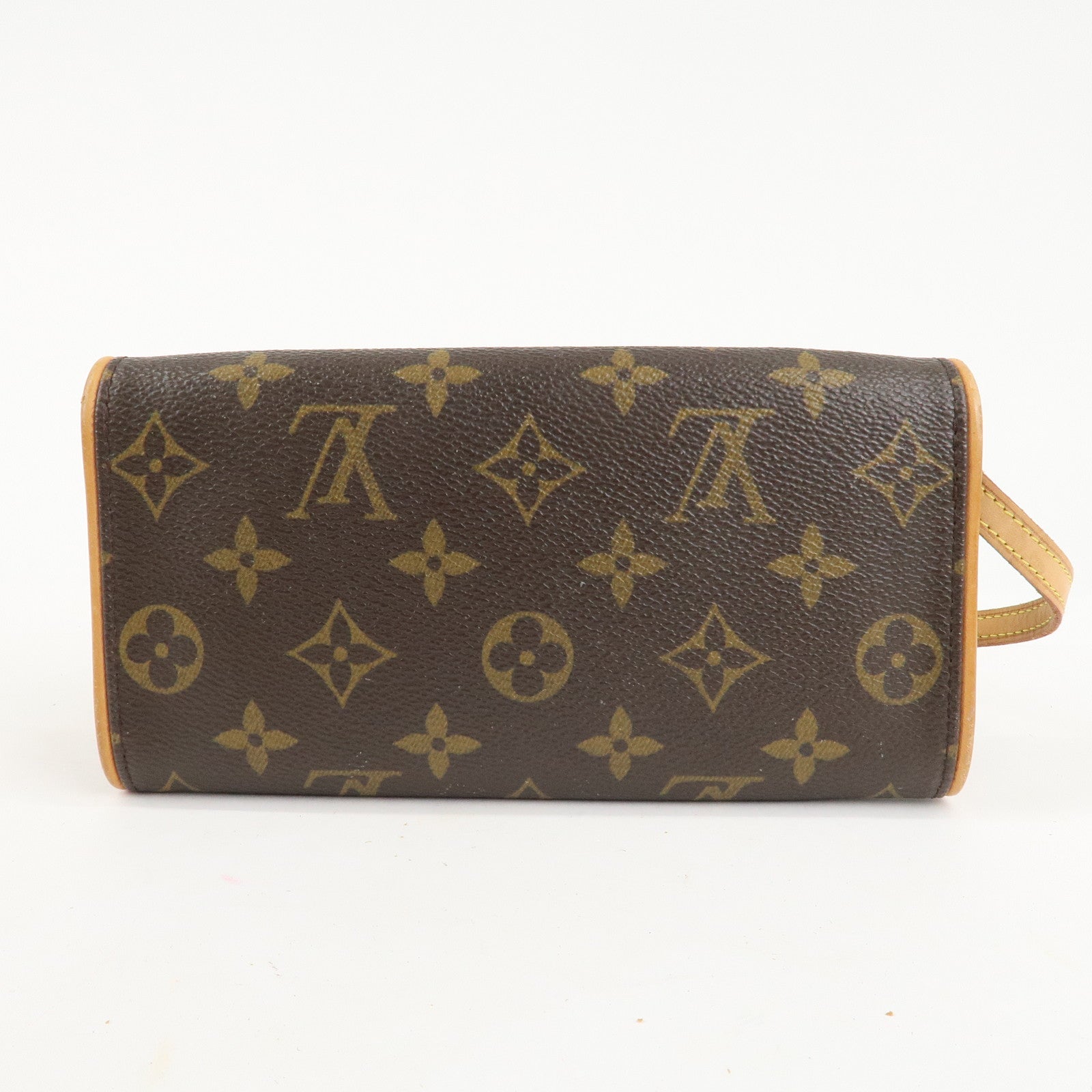 Louis Vuitton Monogram Pochette Twin PM 2Way Bag Brown M51854