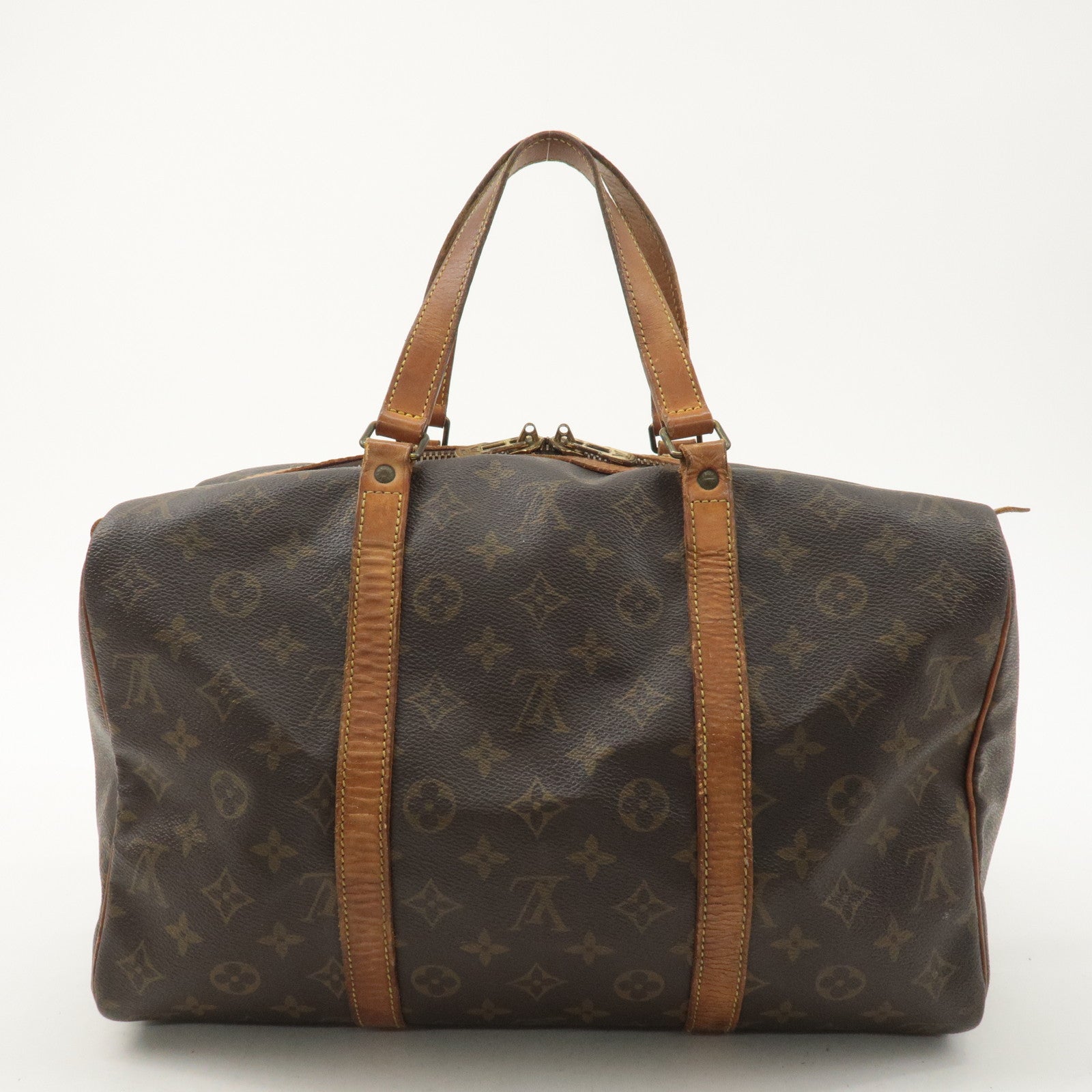 Louis Vuitton Monogram Sac Souple 35 Boston Bag Brown M41626