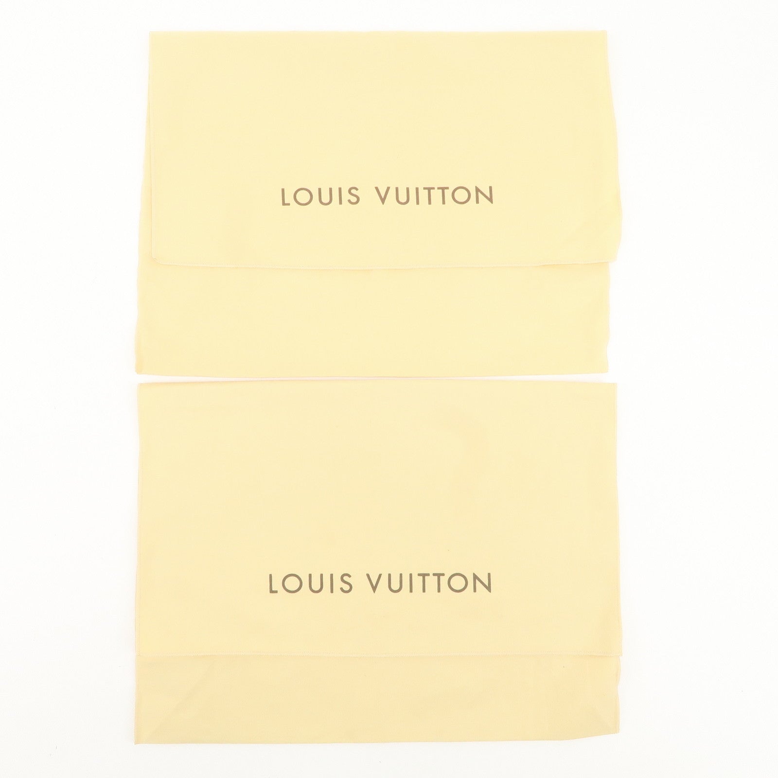 Louis Vuitton Set of 10 Dust Bag Storage Bag Flap Style Beige Used