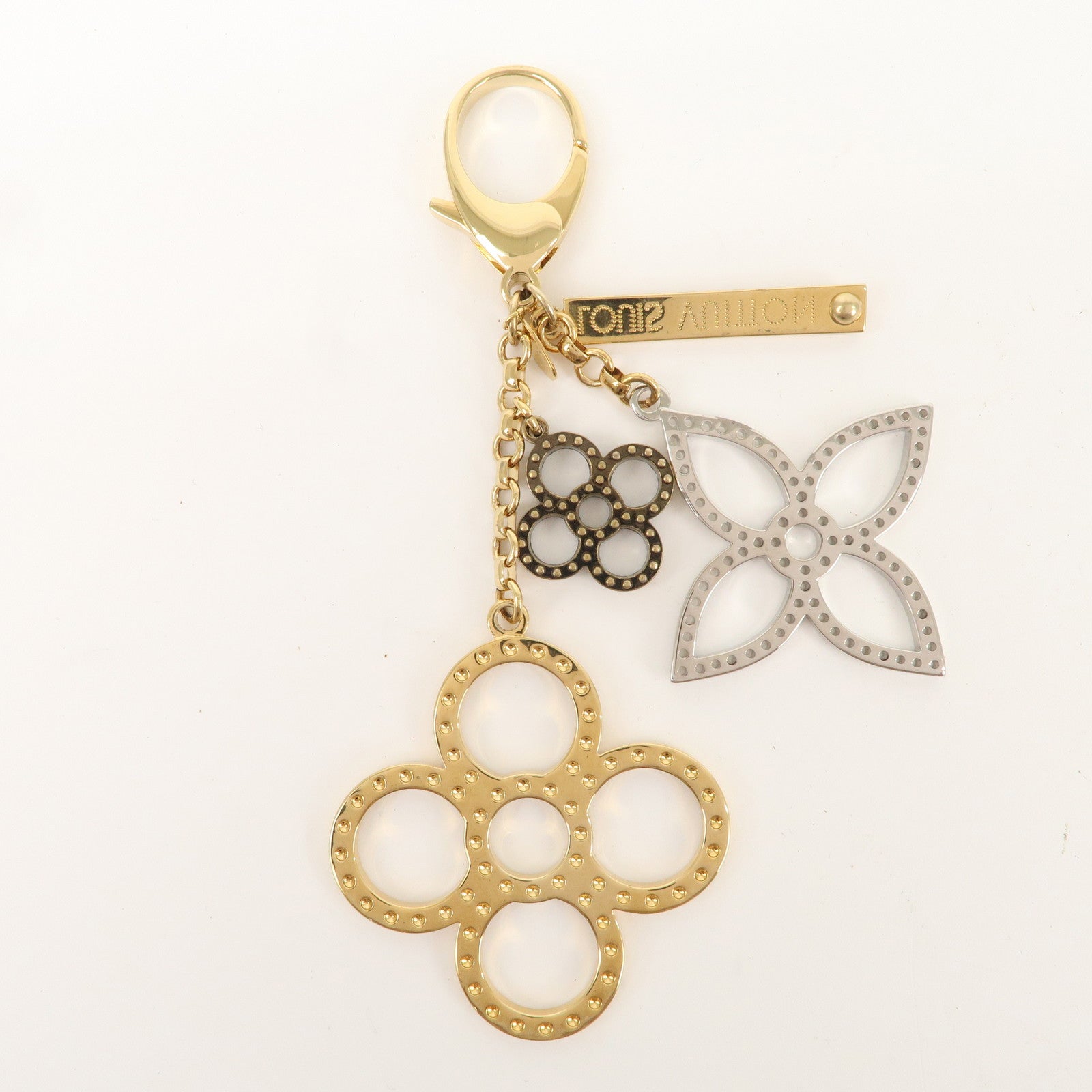 Louis Vuitton Bijoux Sac Tapage Bag Charm Gold Silver M65090