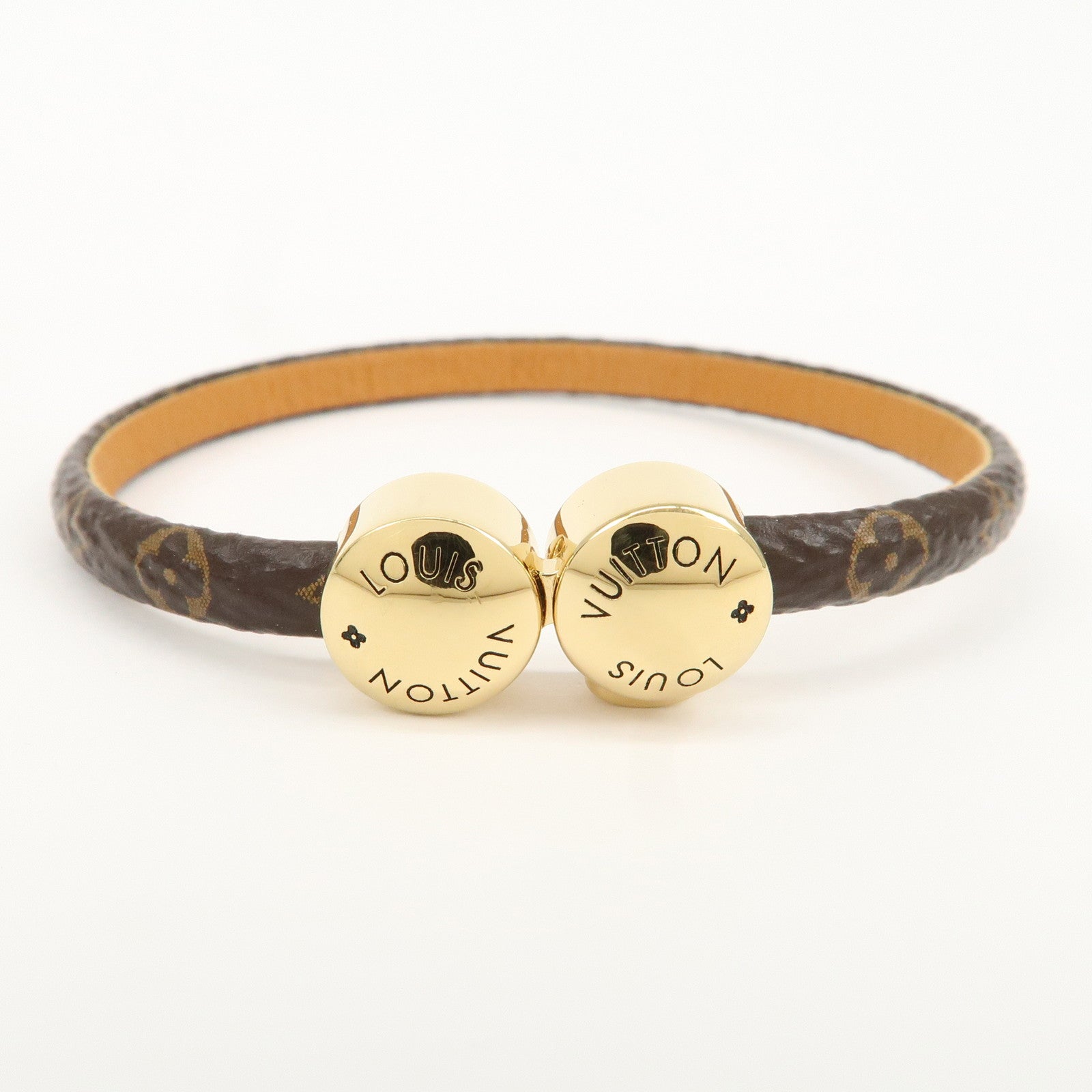 Louis Vuitton Monogram Bracelet Historic Mini 17 Brown M6407 Used