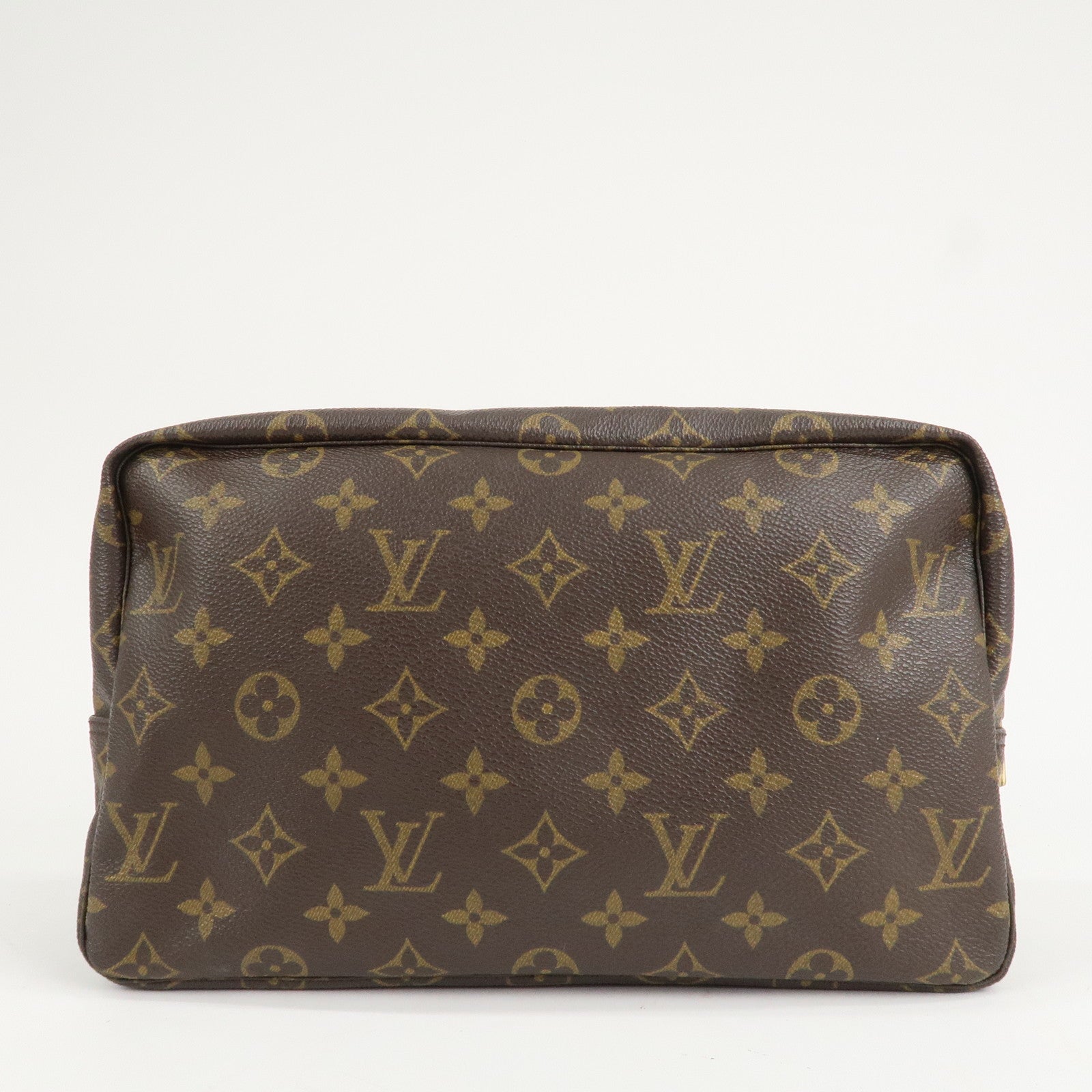 Louis Vuitton Monogram Trousse Toilette 28 Pouch Brown M47522 Used