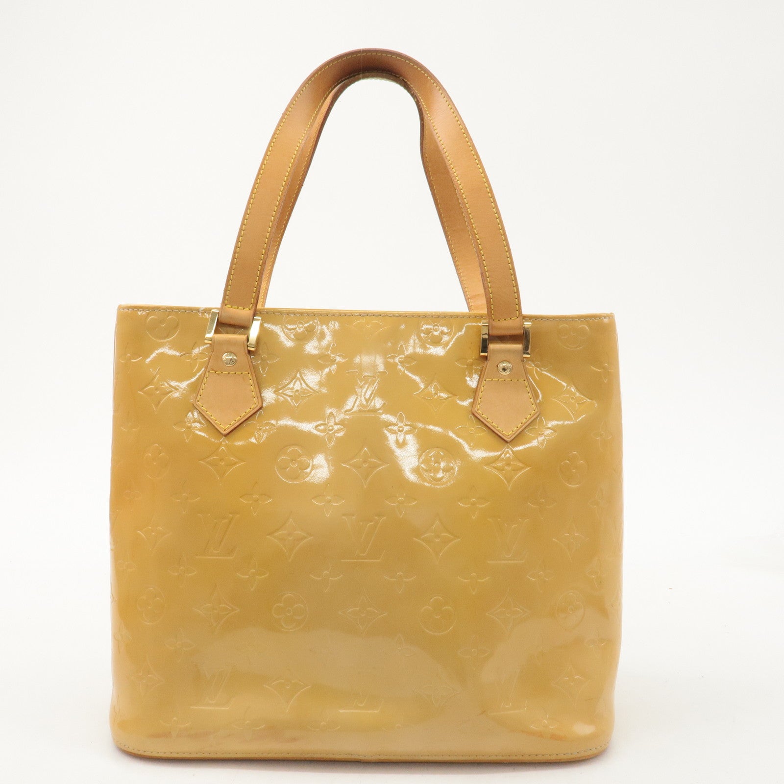 Louis Vuitton Monogram Vernis Houston Tote Bag Beige M91004