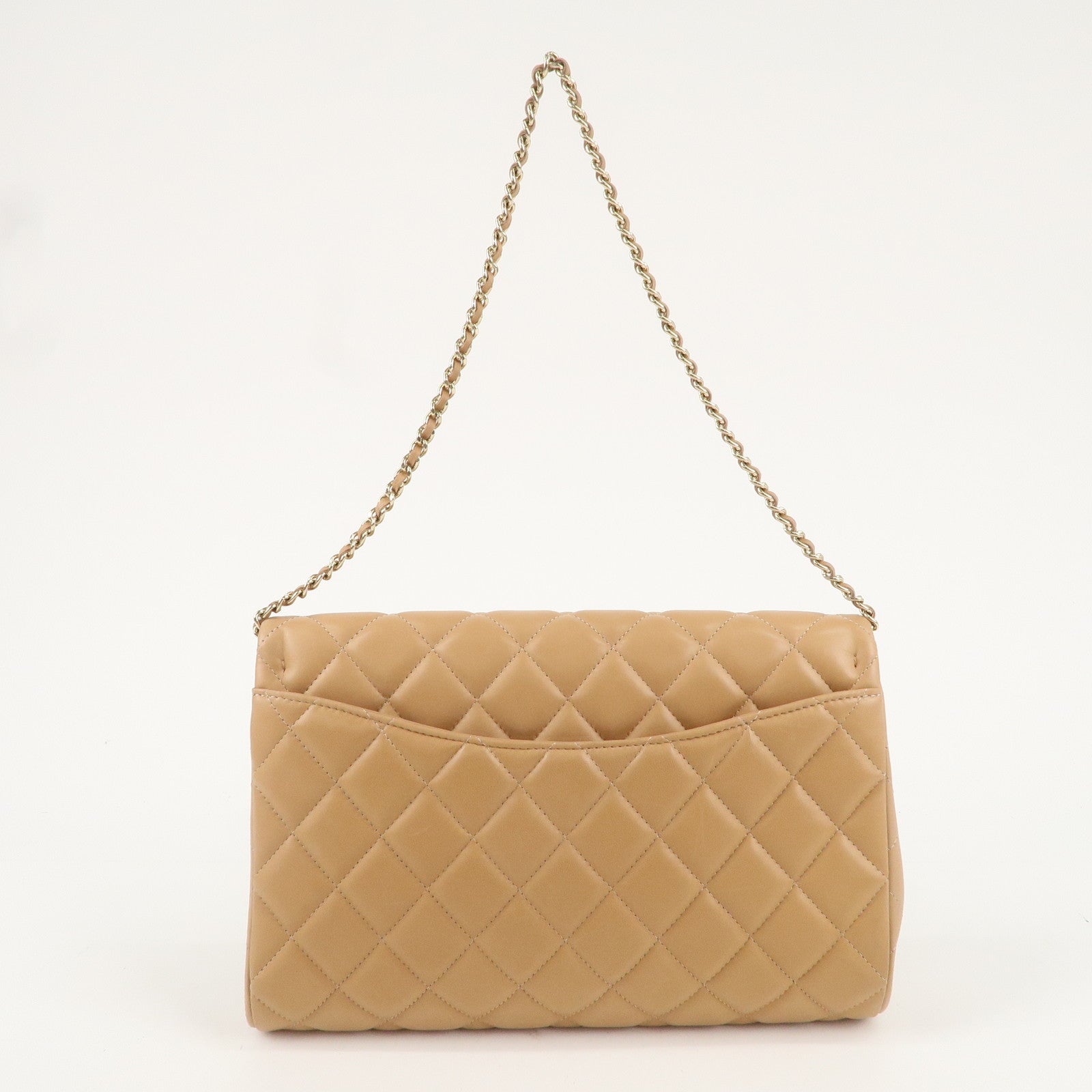 CHANEL Matelasse Lamb Skin SIngle Flap Shoulder Bag A58600