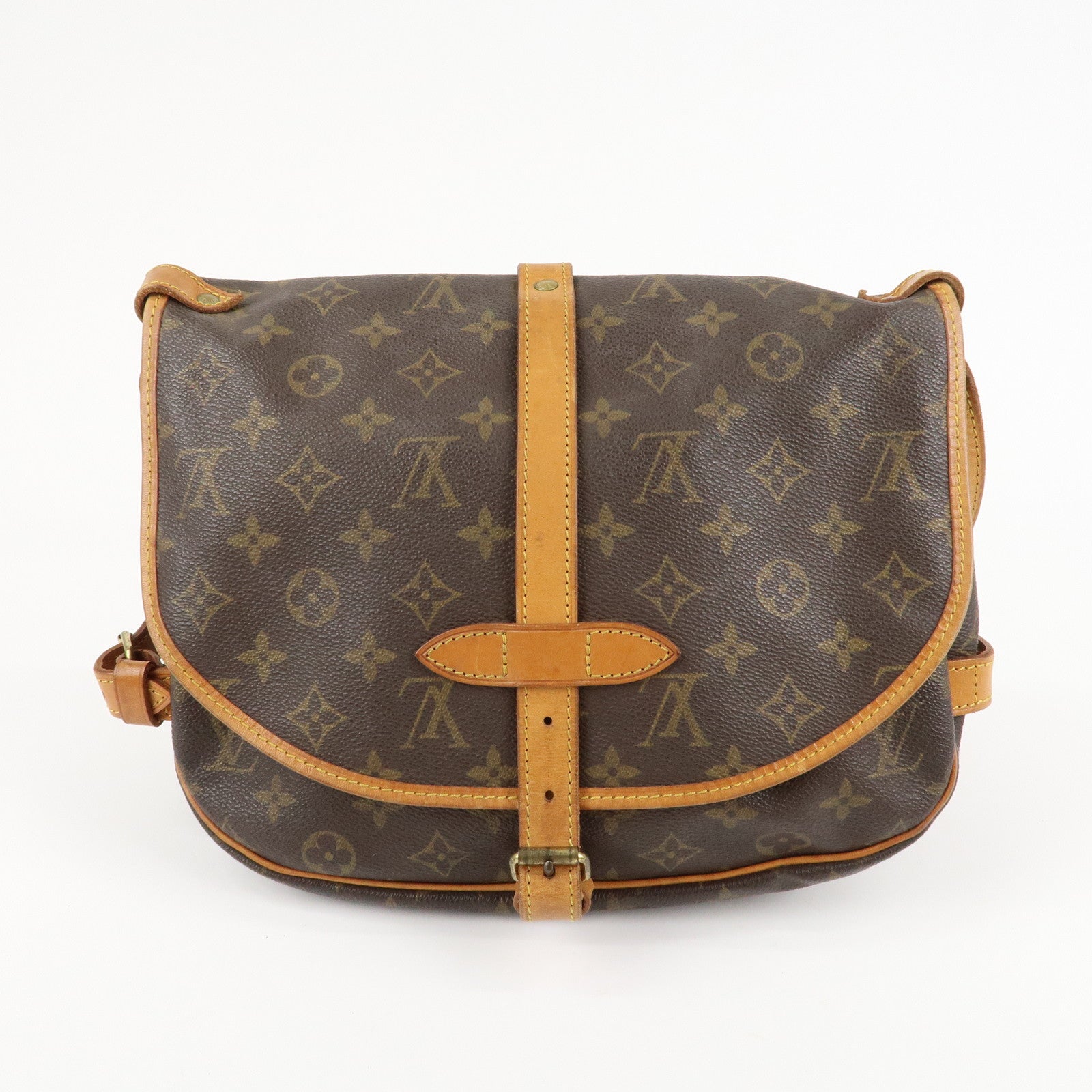 Louis Vuitton Monogram Saumur 30 Shoulder Bag Brown M42256 Bag Used