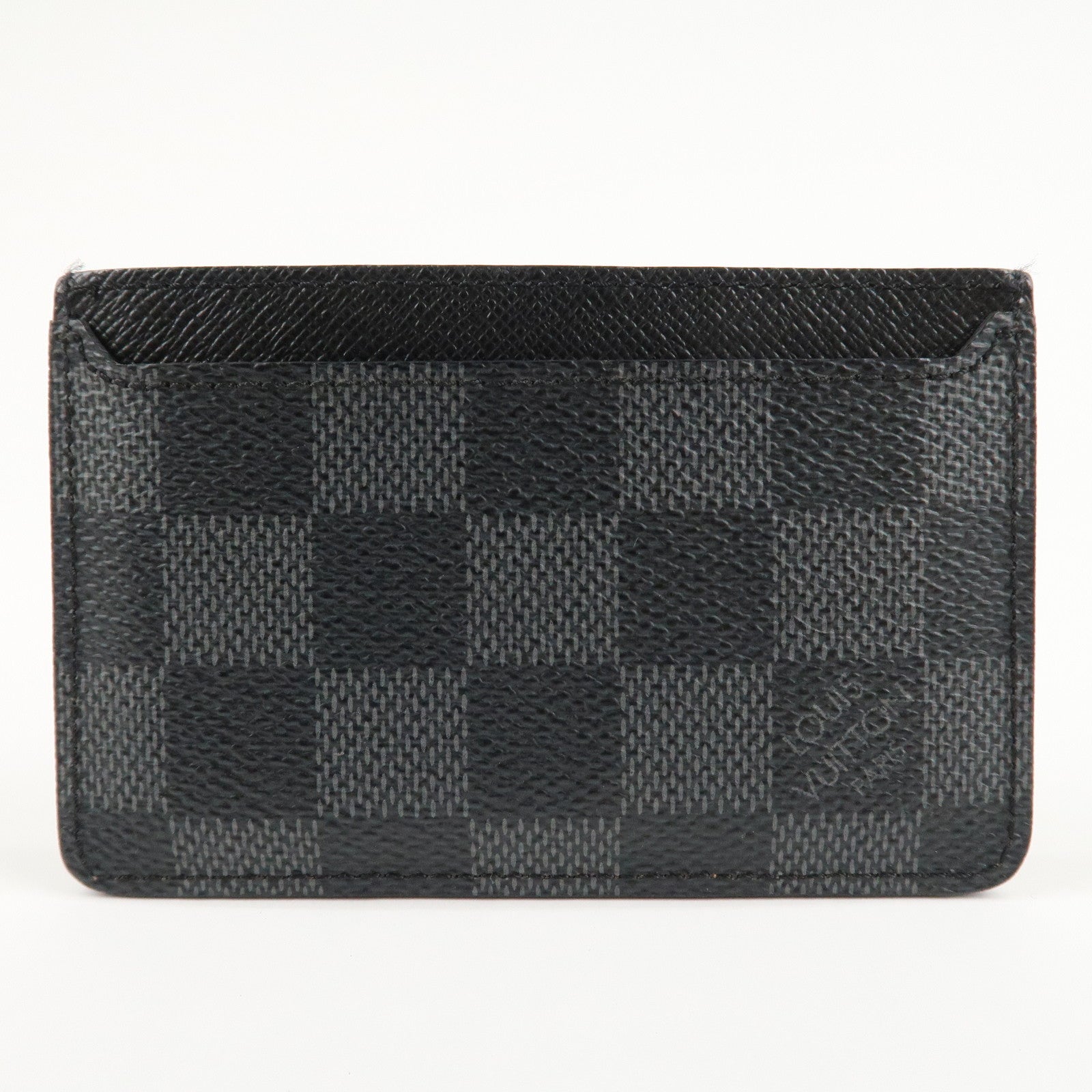 Louis Vuitton Damier Graphite Neo Porte Cartes Card Case N62666 Used