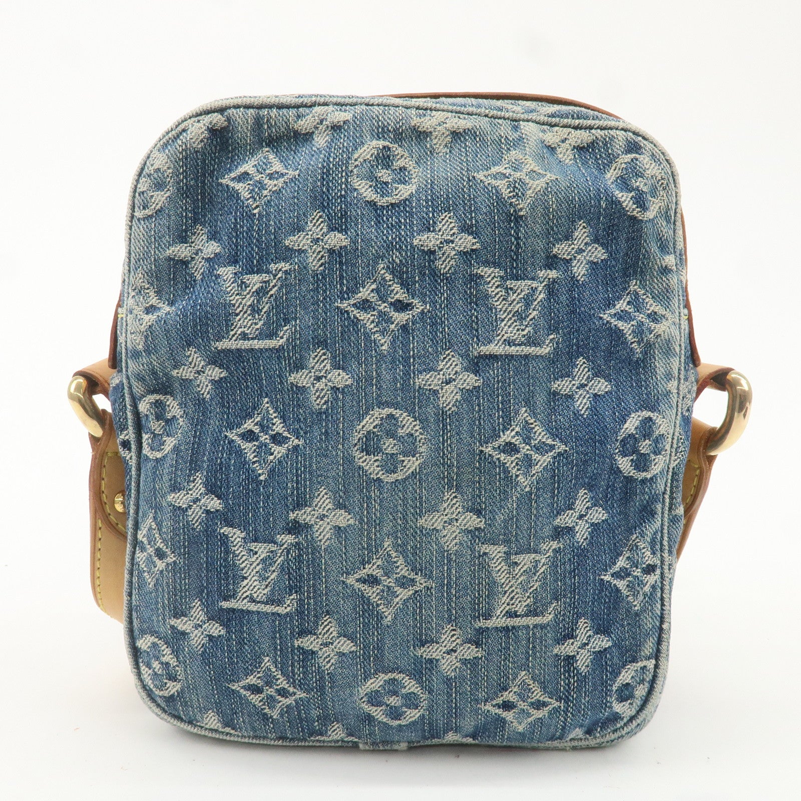 Louis Vuitton Monogram Denim Camera Bag Shoulder Bag Blue