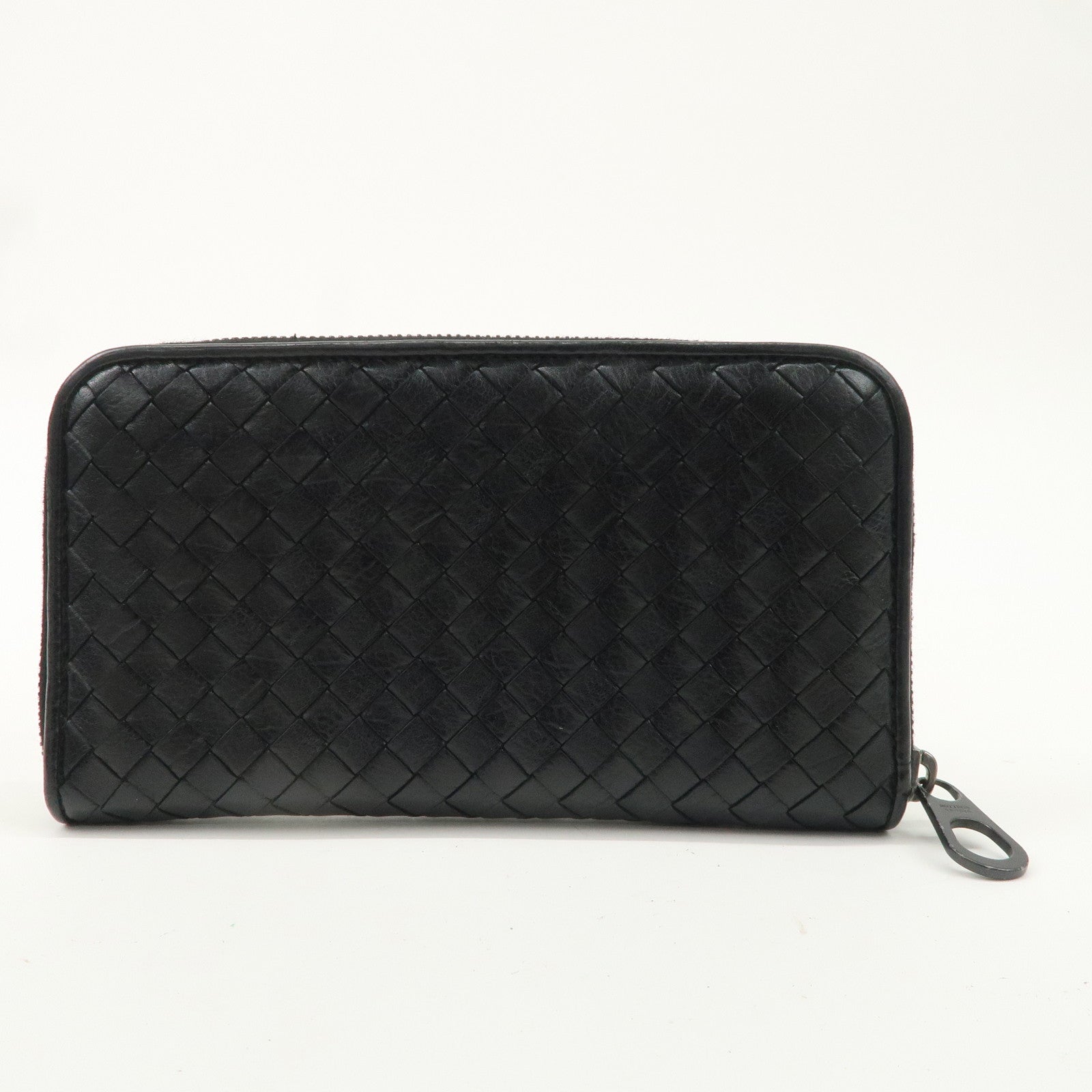 BOTTEGA VENETA Intrecciato Leather Round Zippy Long Wallet