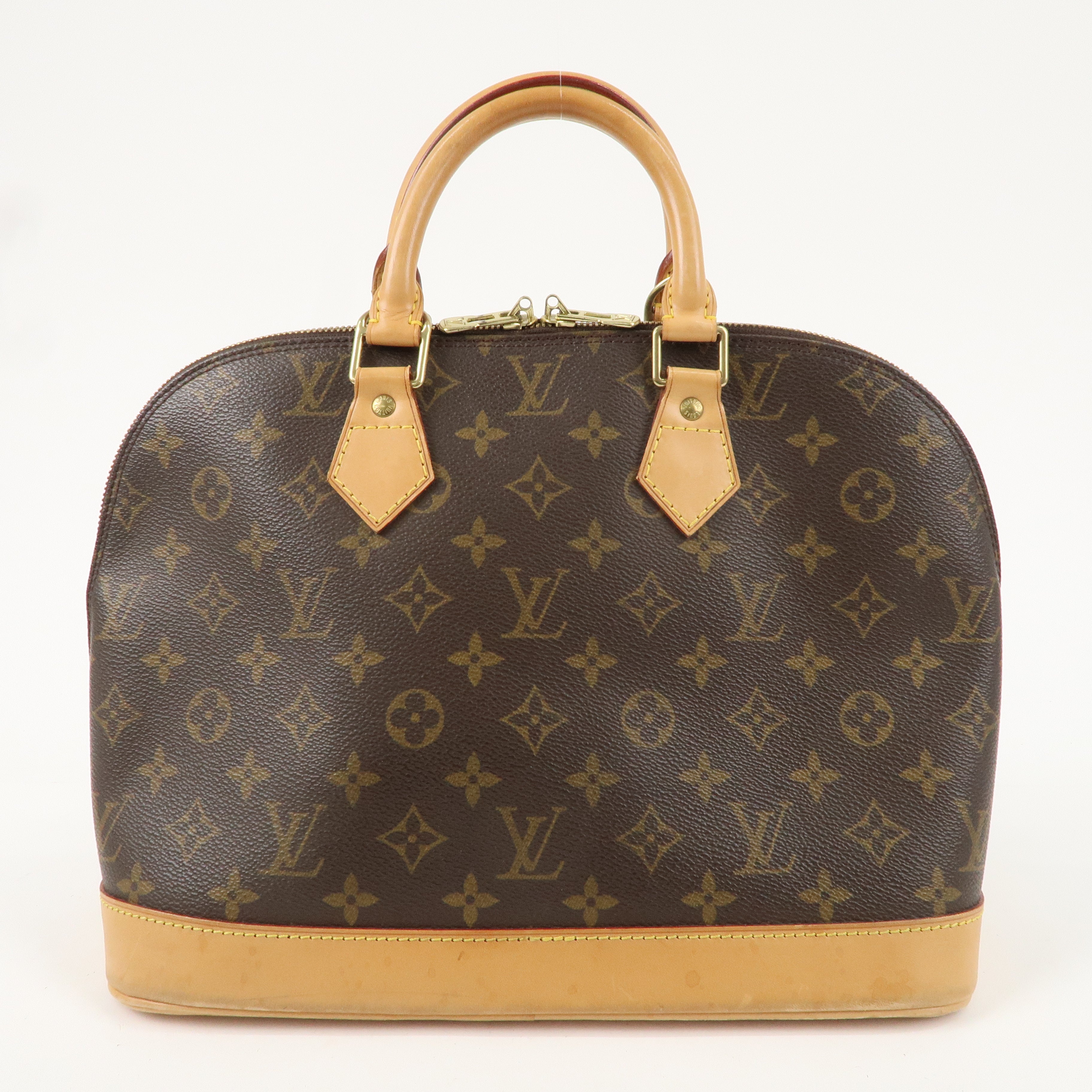 Louis Vuitton Monogram Alma Hand Bag Brown M51130