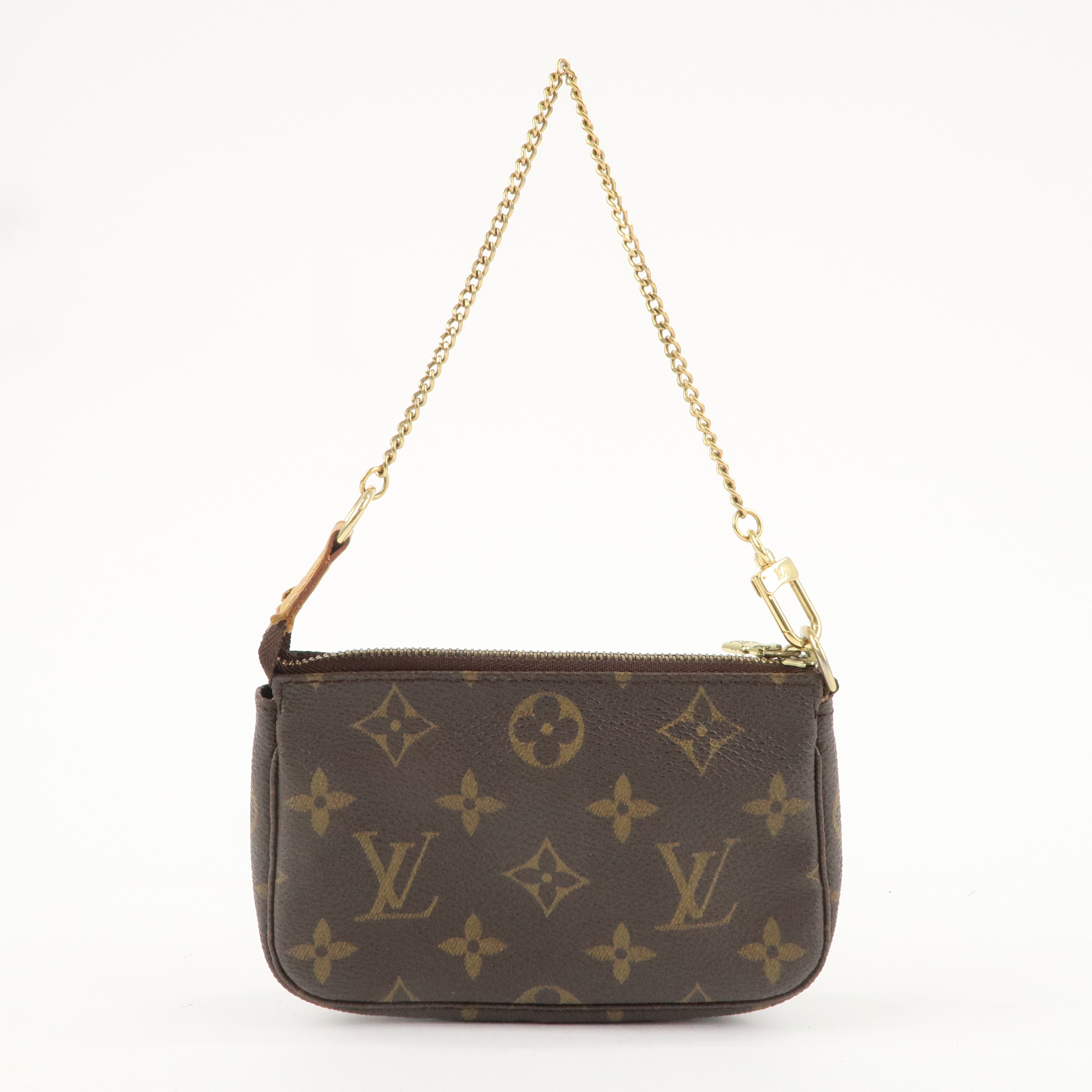 Louis Vuitton Monogram Mini Pochette Accessoires Brown M58009