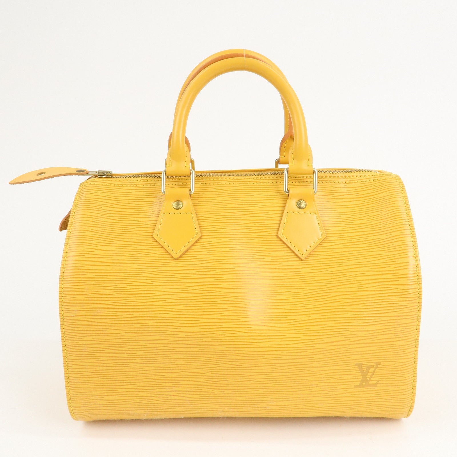 Louis Vuitton Epi Speedy 25 Boston Bag Hand Bag Yellow M43019 Used