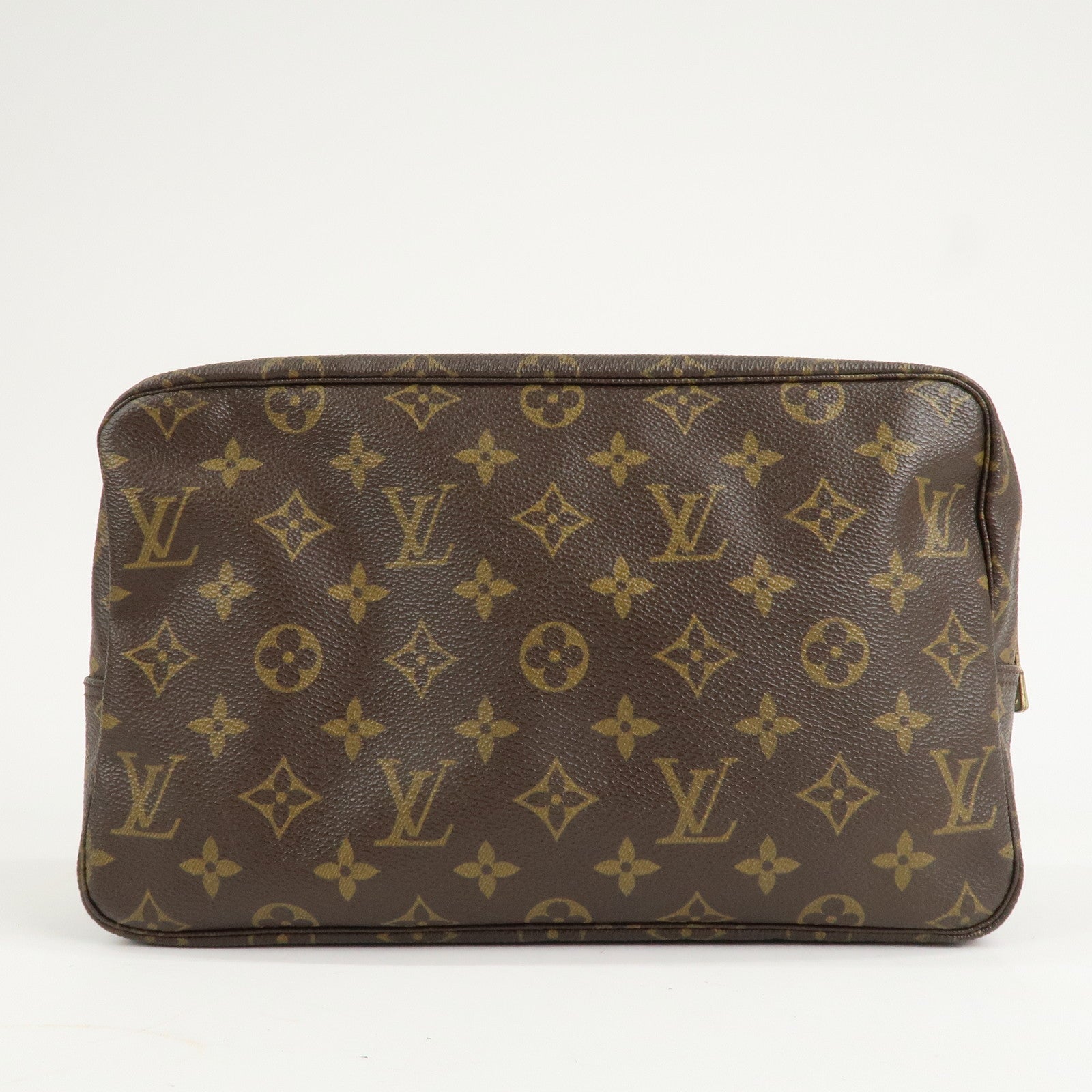 Louis Vuitton Monogram Trousse Toilette 28 Pouch Brown M47522 Used