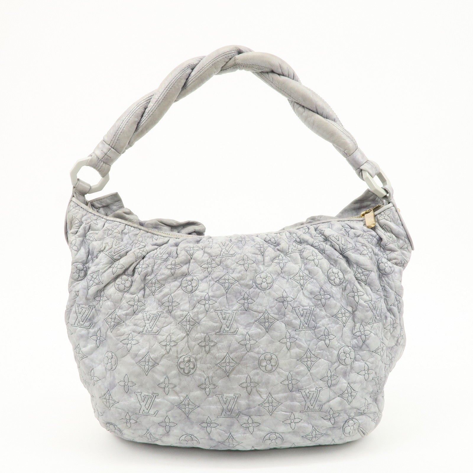 Louis Vuitton Monogram Olympe Nimbus PM Shoulder Bag M95475 Gray Used