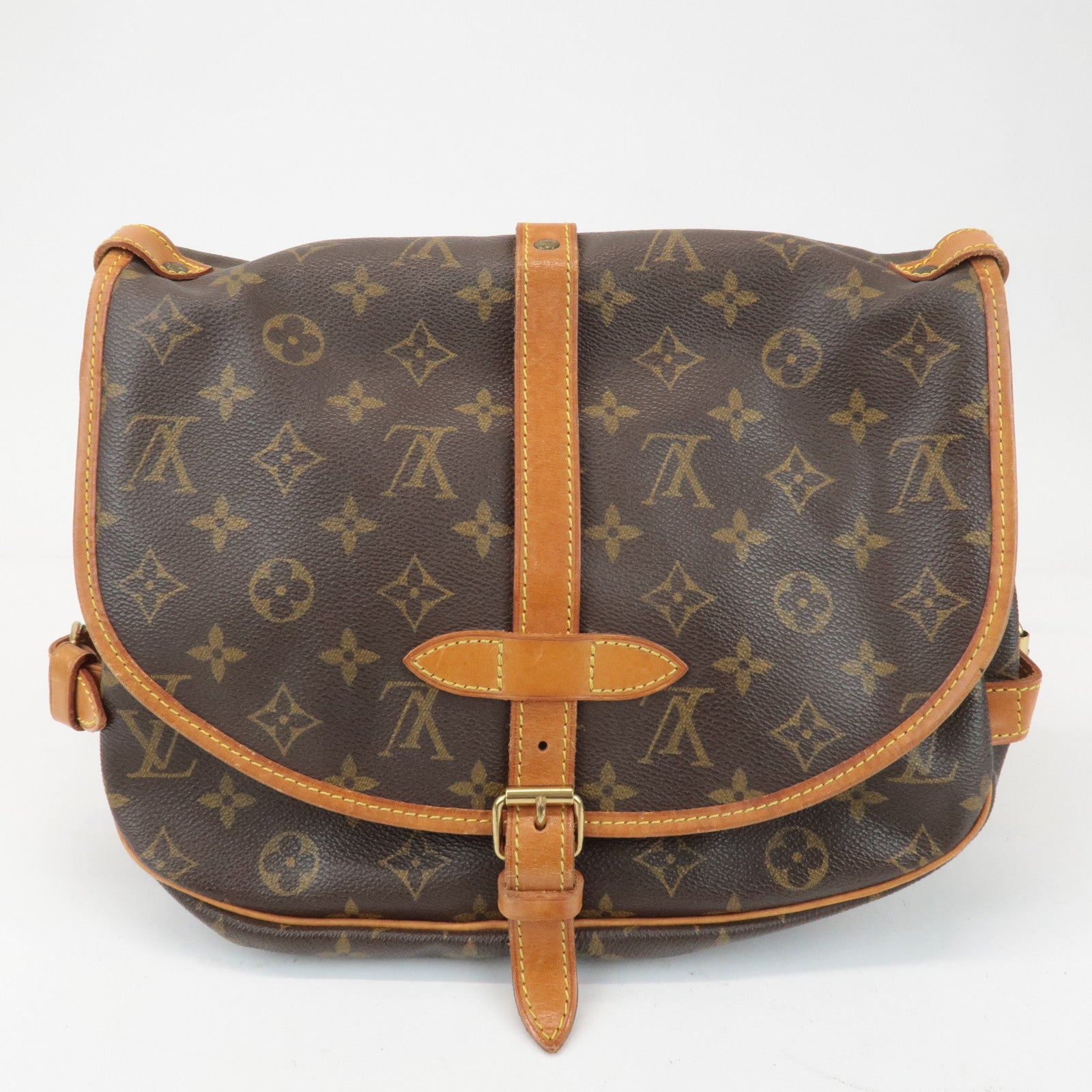 Louis Vuitton Monogram Saumur 30 Crossbody Bag Brown M42256 Used