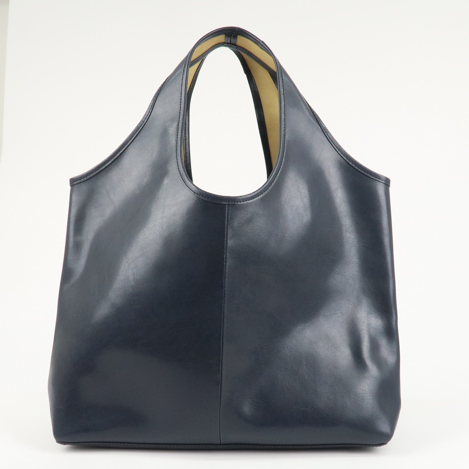 Chloe See By Chloe Leather Shoulder Bag Hand Bag Navy