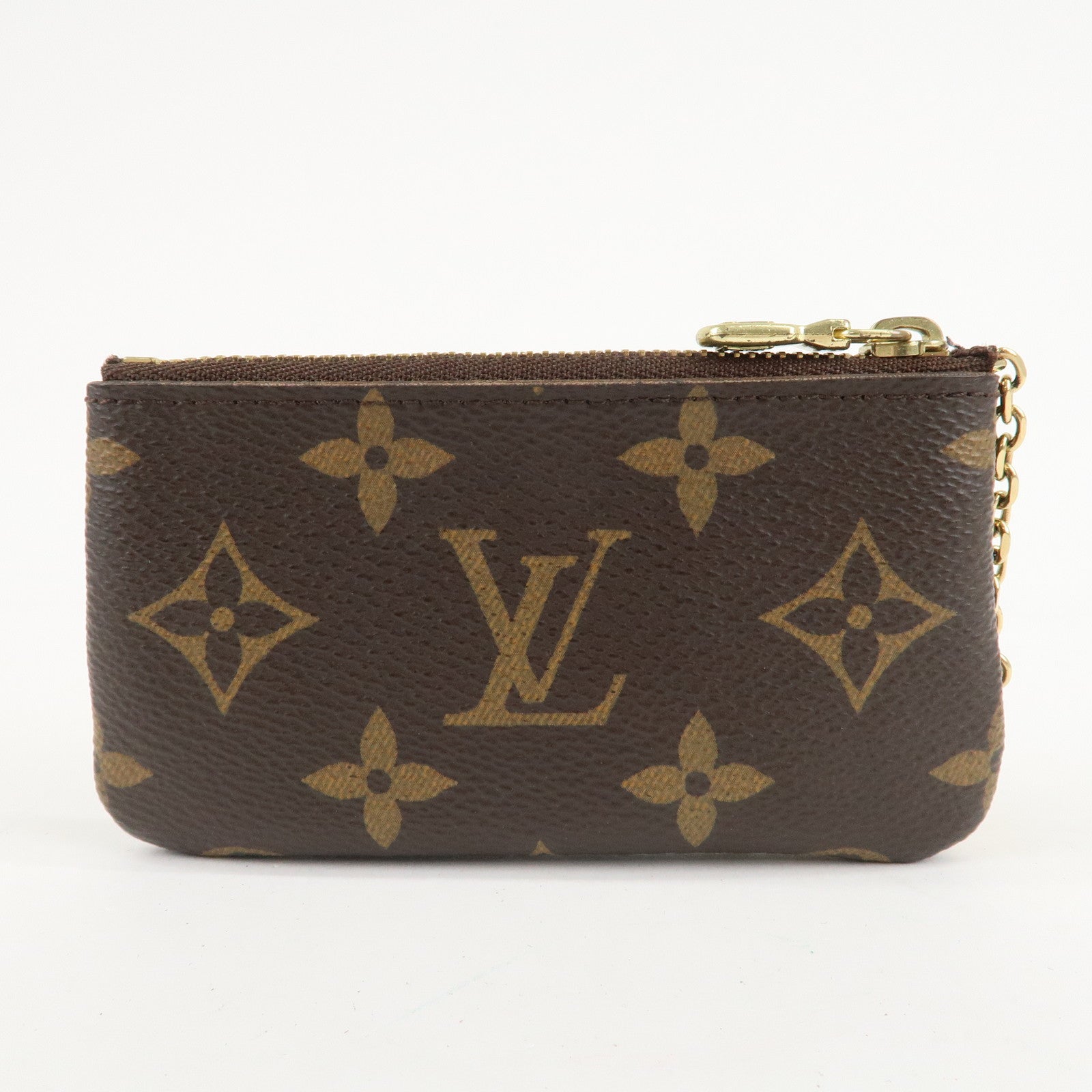 Louis Vuitton Monogram Pochette Cles Coin Case Key Case  M62650 Used