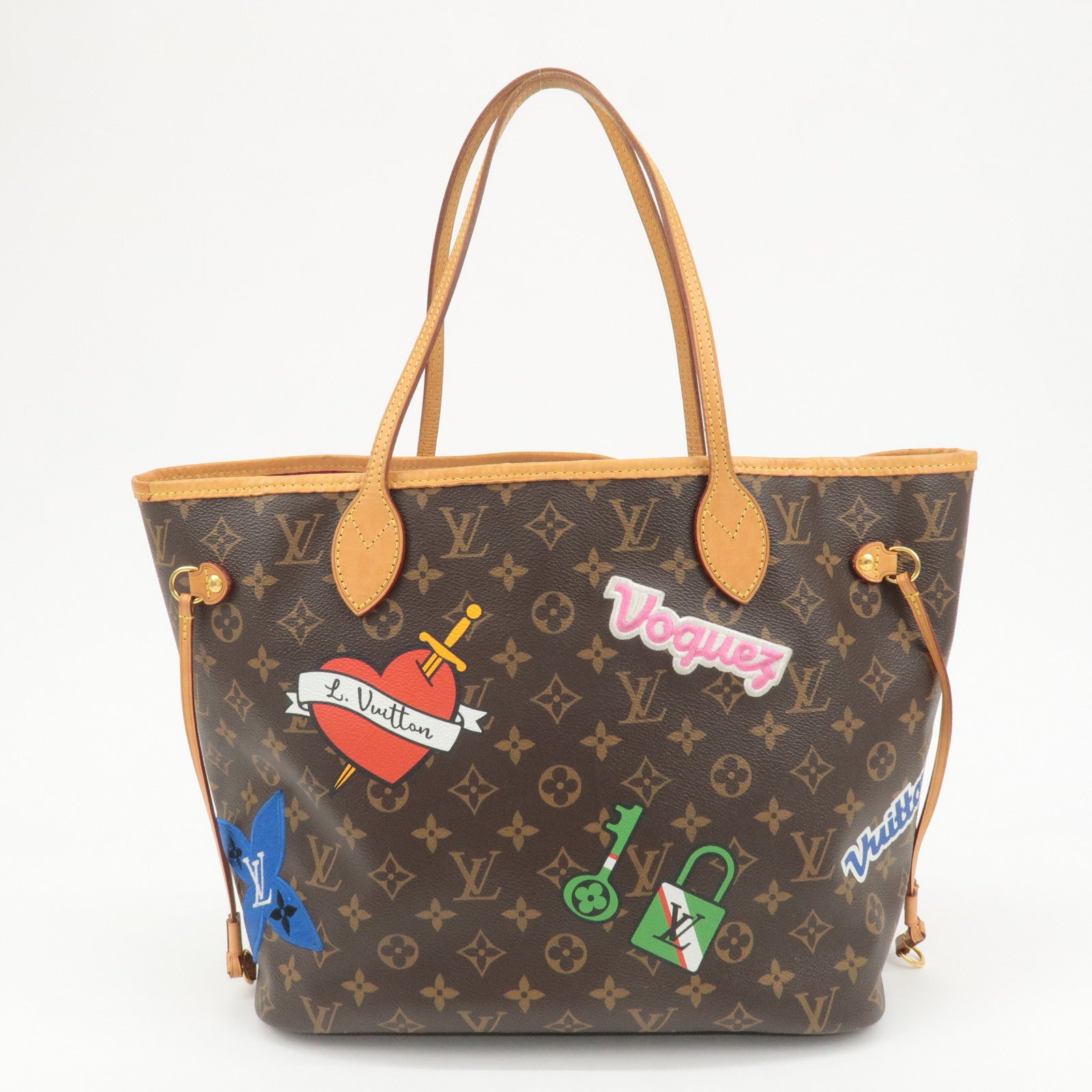 Louis Vuitton Monogram Patches Neverfull MM Tote Bag M43988