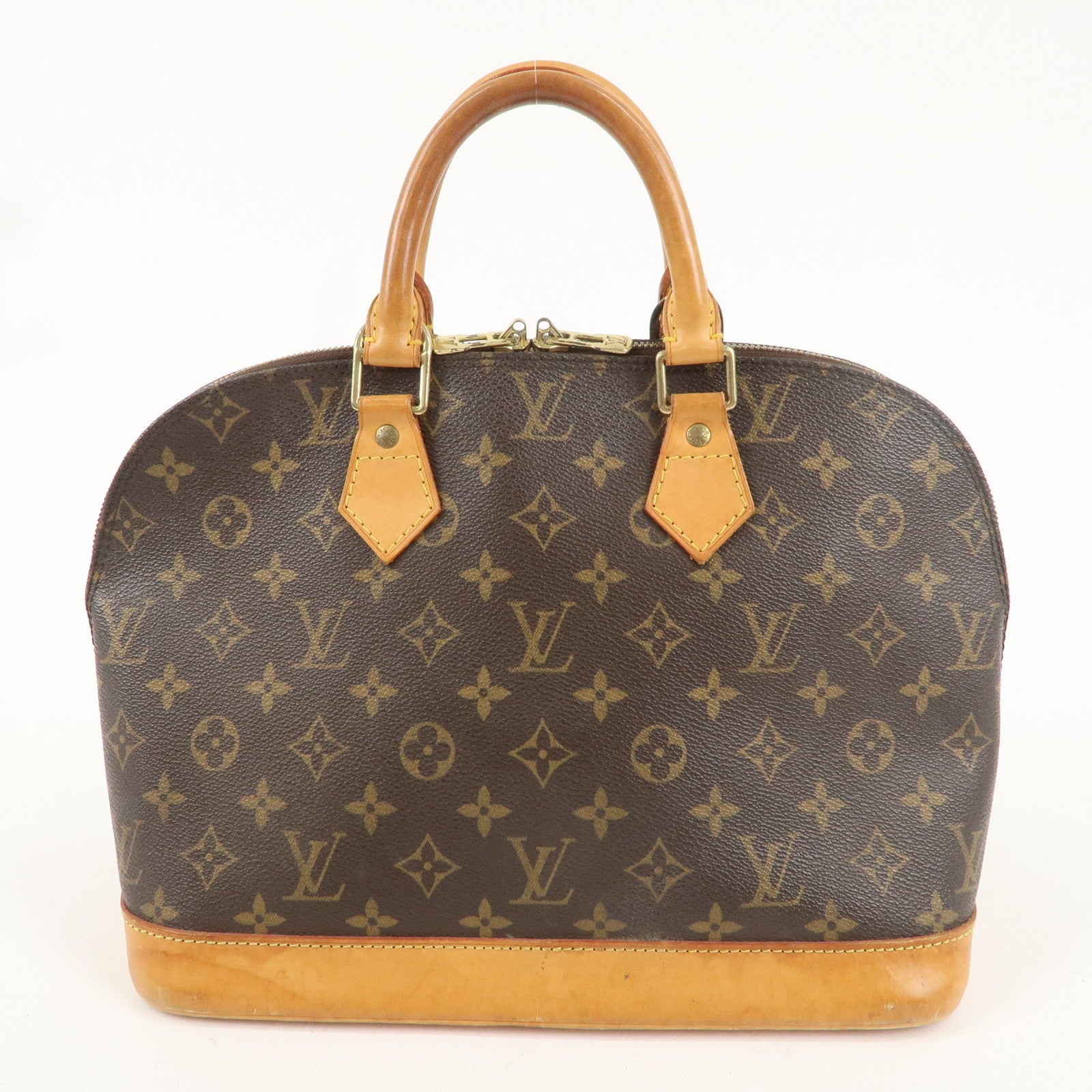 Louis Vuitton Monogram Alma Hand Bag Brown M51130