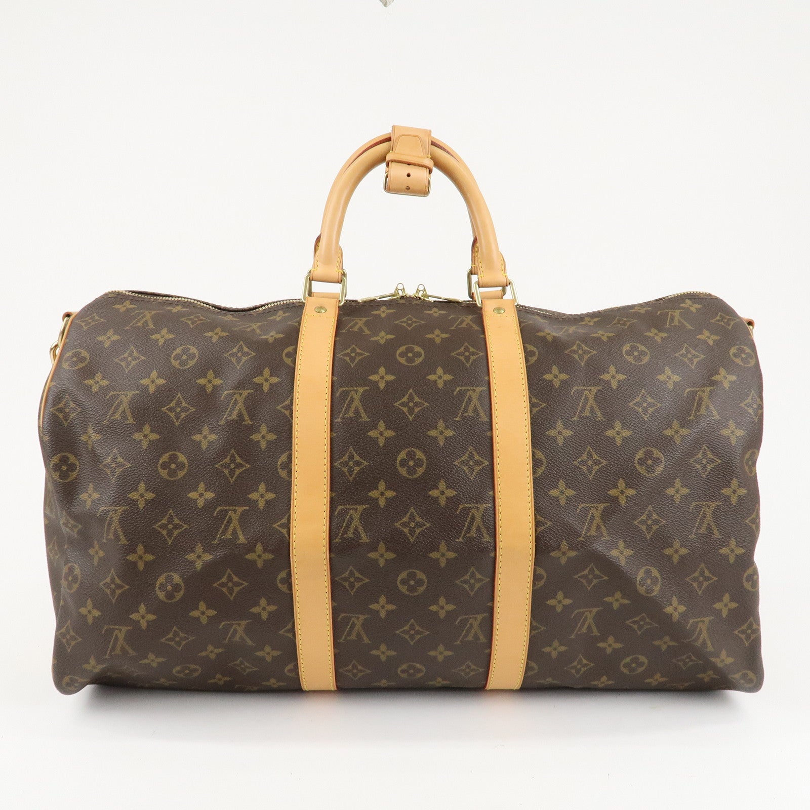 Louis Vuitton Monogram Keep All Bandouliere 50 Boston Bag M41416 Used