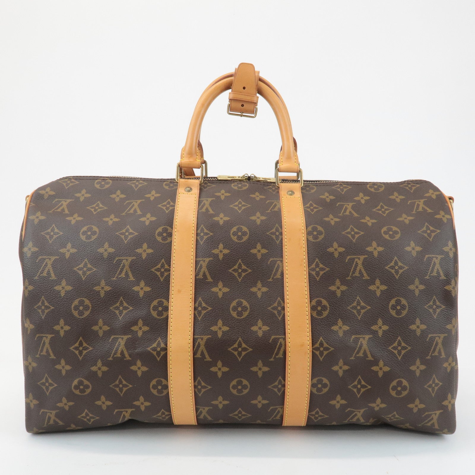 Louis Vuitton Monogram Keep All Bandouliere 45 Boston Bag M41418 Used