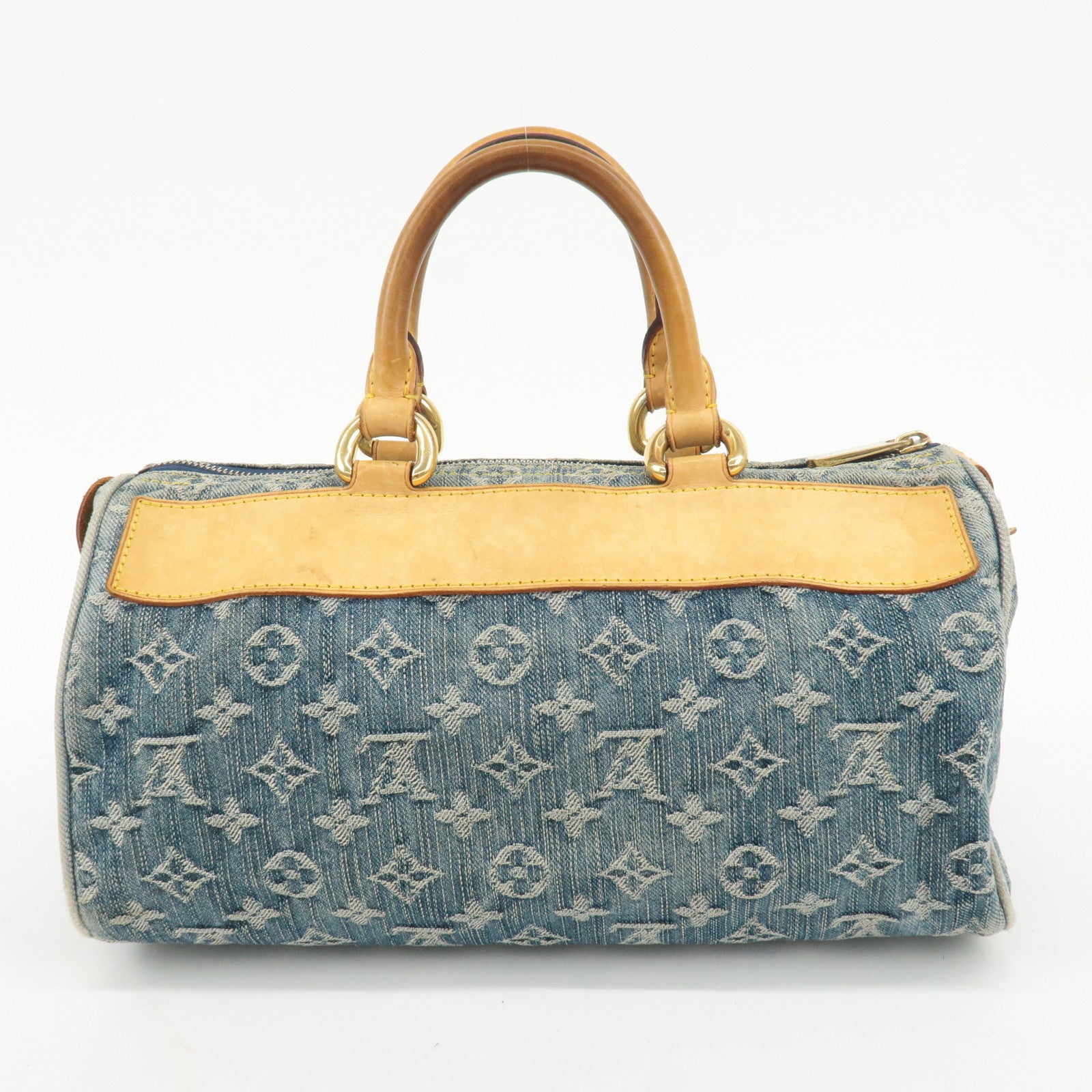 Louis Vuitton Monogram Denim Neo Speedy Boston Bag Blue M95019 Used