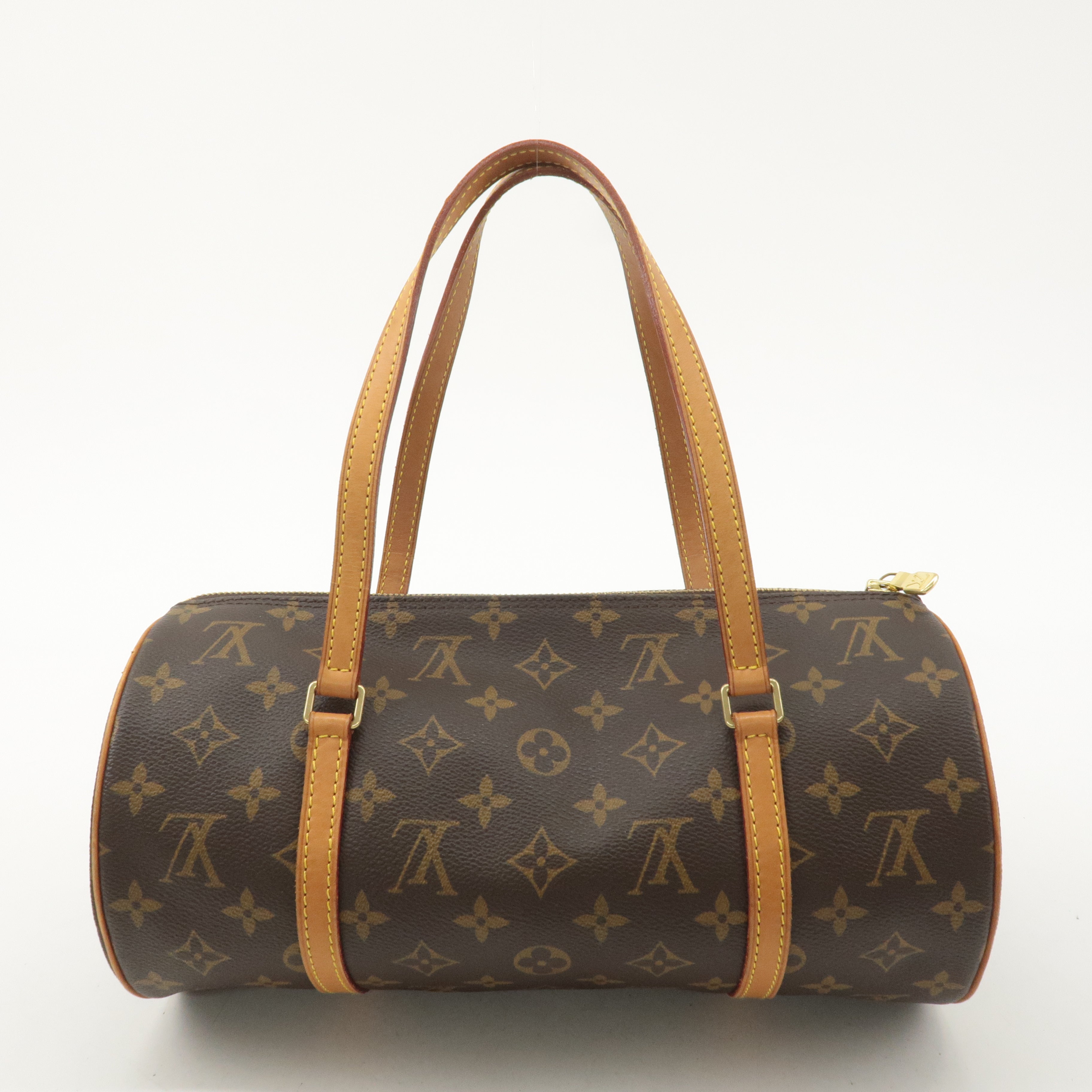 Louis Vuitton Monogram Papillon 30 Hand Bag 
Pouch Brown M51385