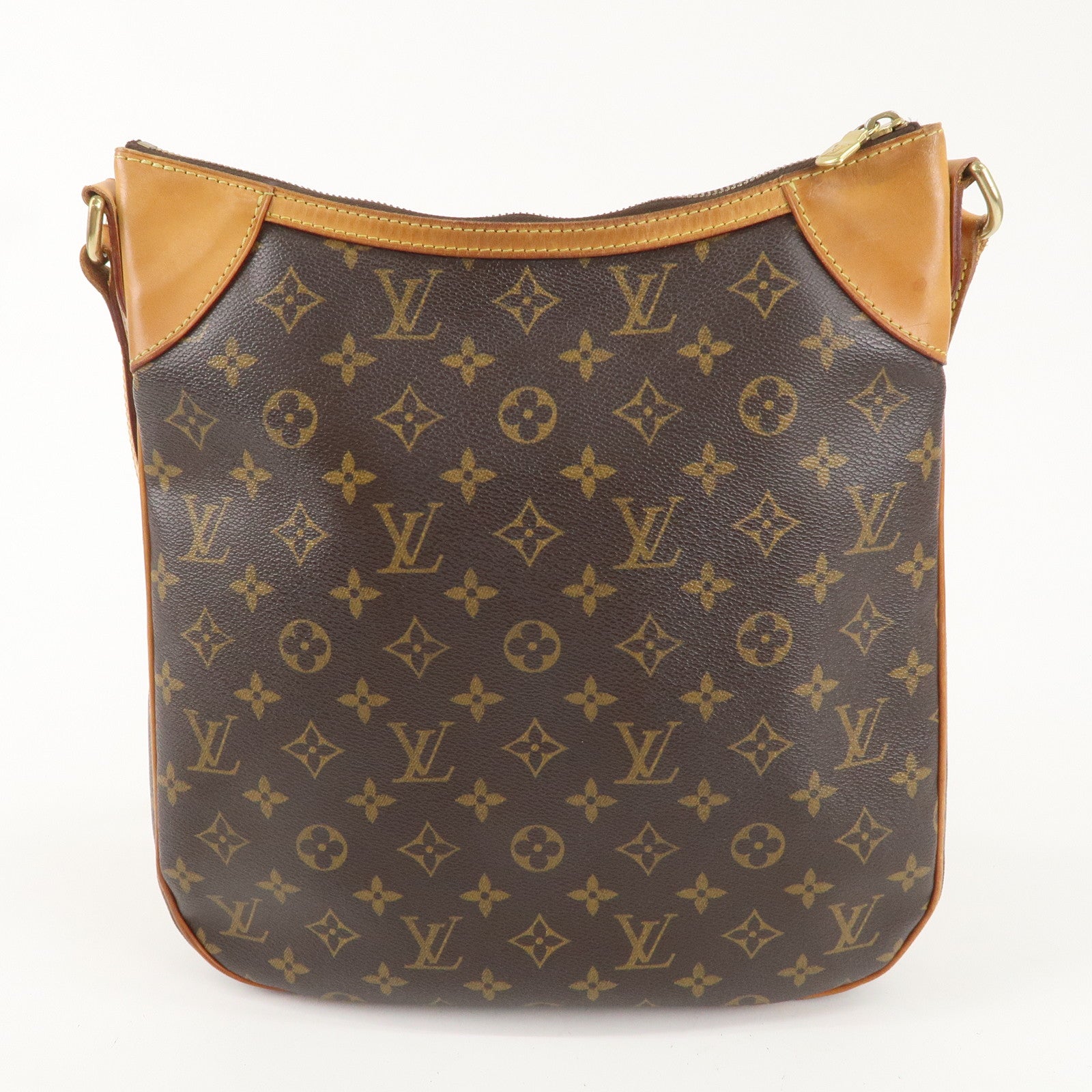 Louis Vuitton Monogram Odeon MM Shoulder Bag Brown M56389