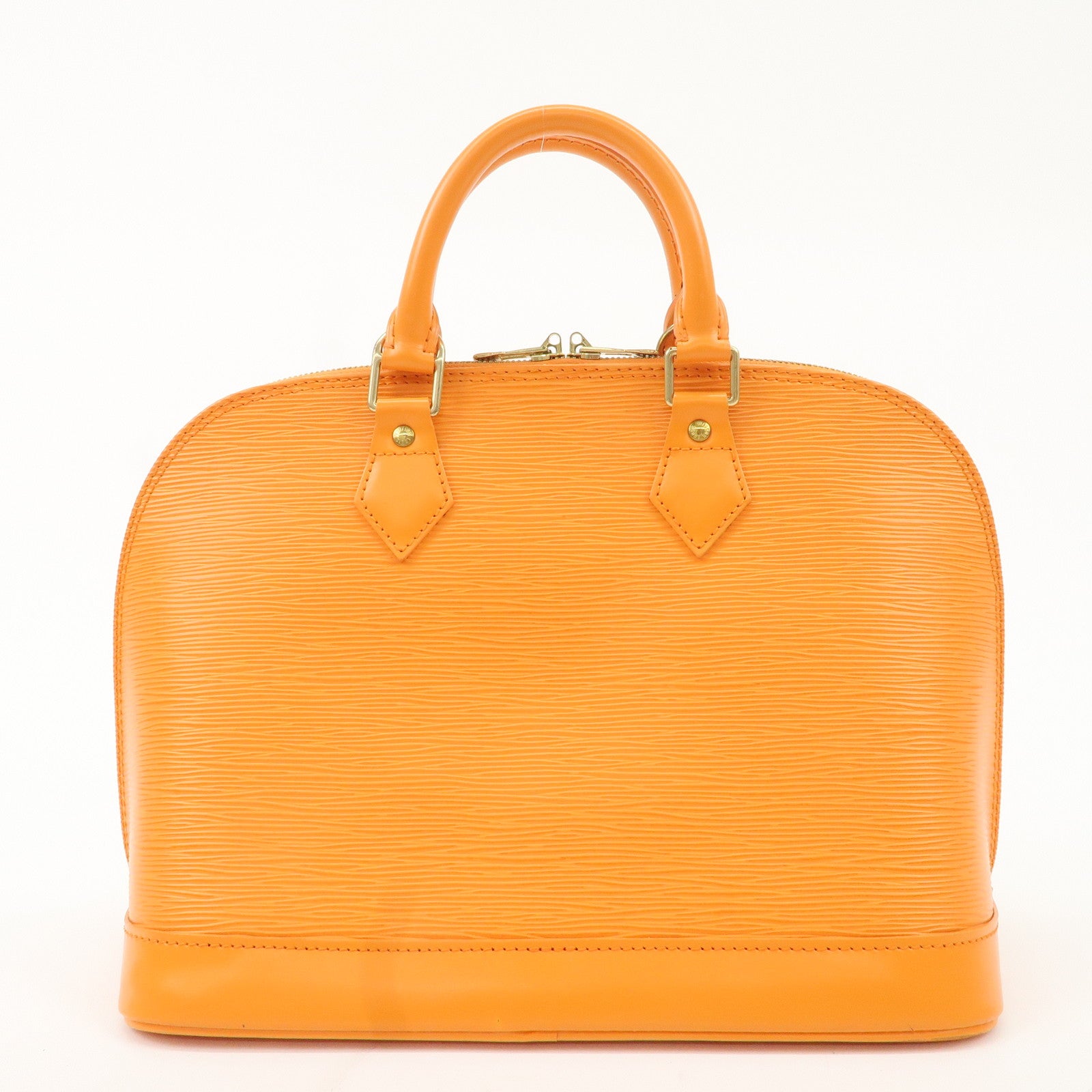 Louis Vuitton Epi Alma Hand Bag Mandarin Orange M5124H Used