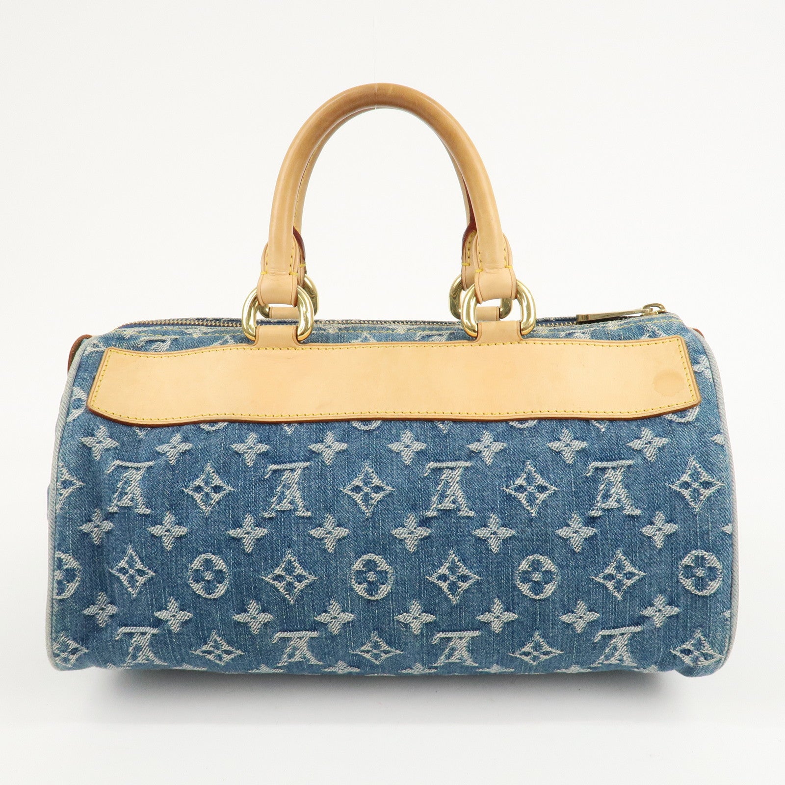 Louis Vuitton Monogram Denim Neo Speedy Boston Bag Blue M95019 Used