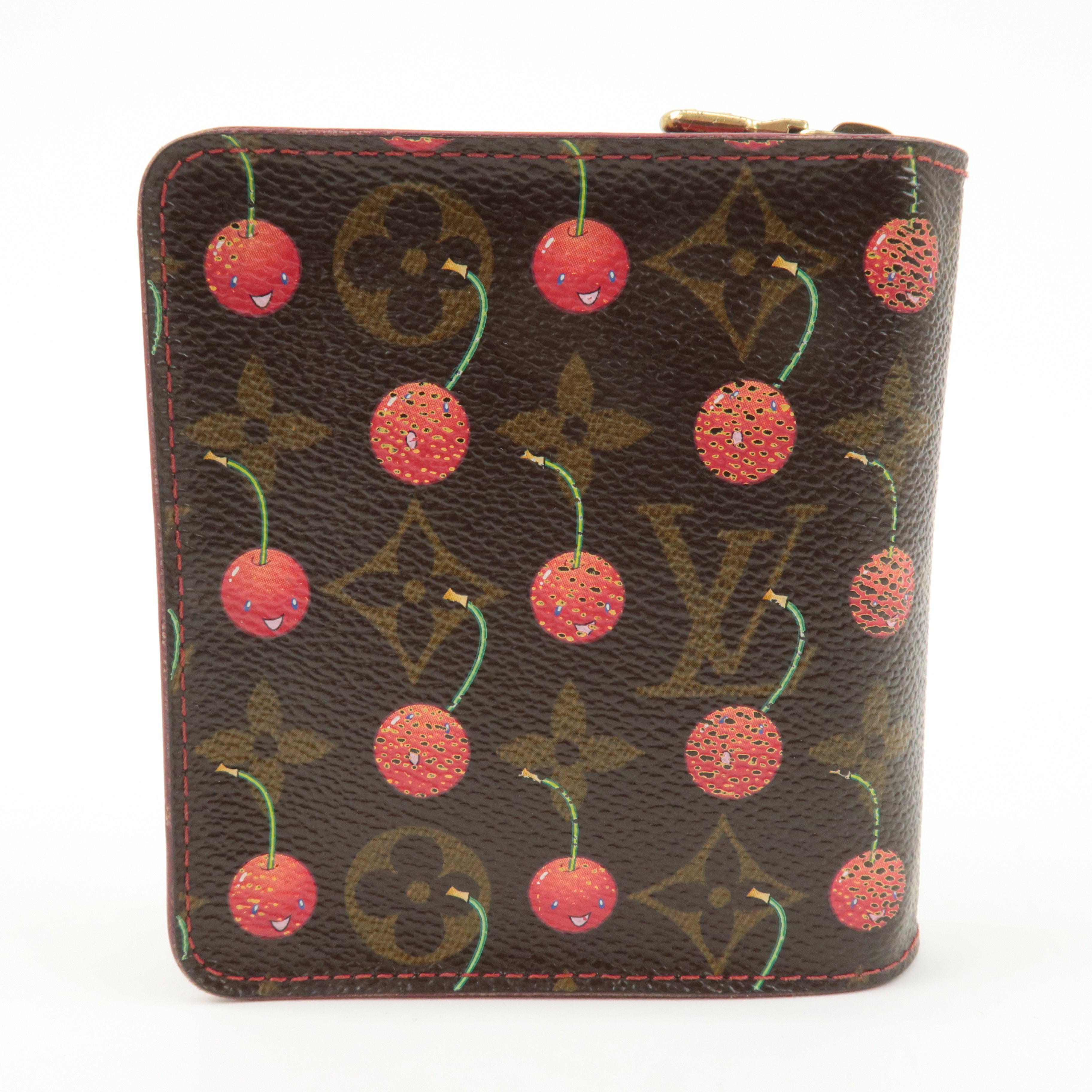 Louis Vuitton Monogram Cherry Compact Zip Bi-fold Wallet M95005