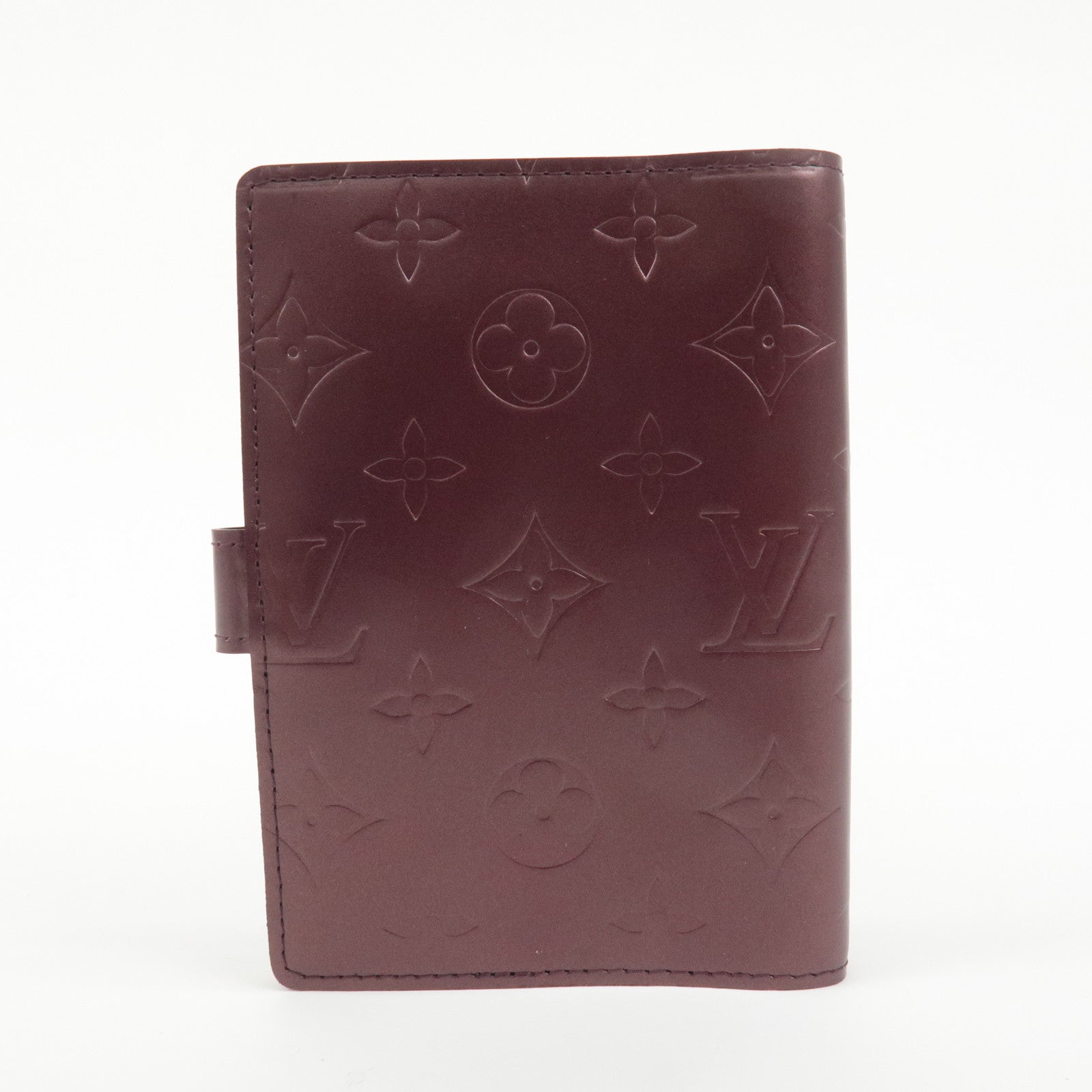 Louis Vuitton Monogram Matt Agenda PM Planner Cover Violet R20936 Used