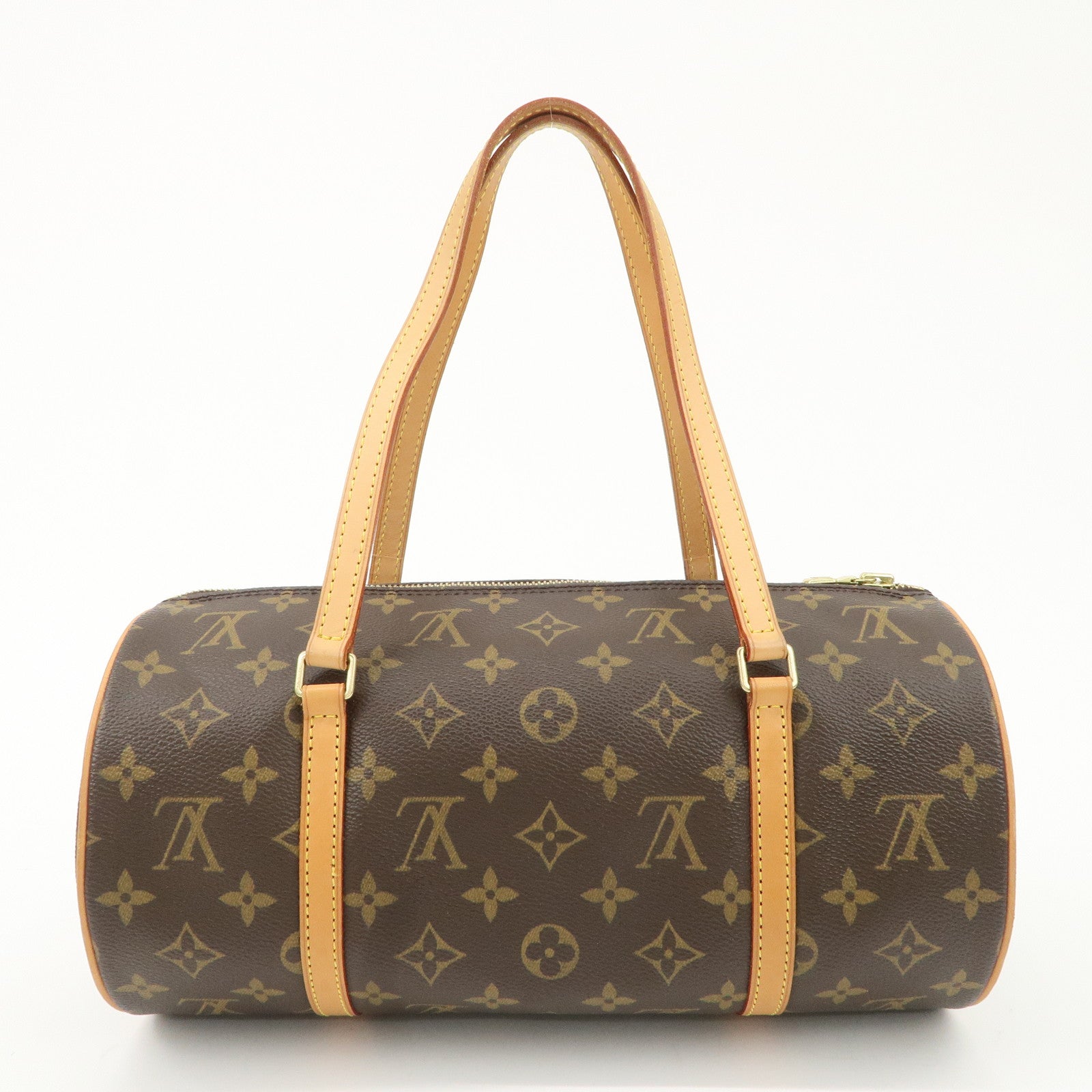 Louis Vuitton Monogram Papillon 30 Hand Bag Brown M51385 Used