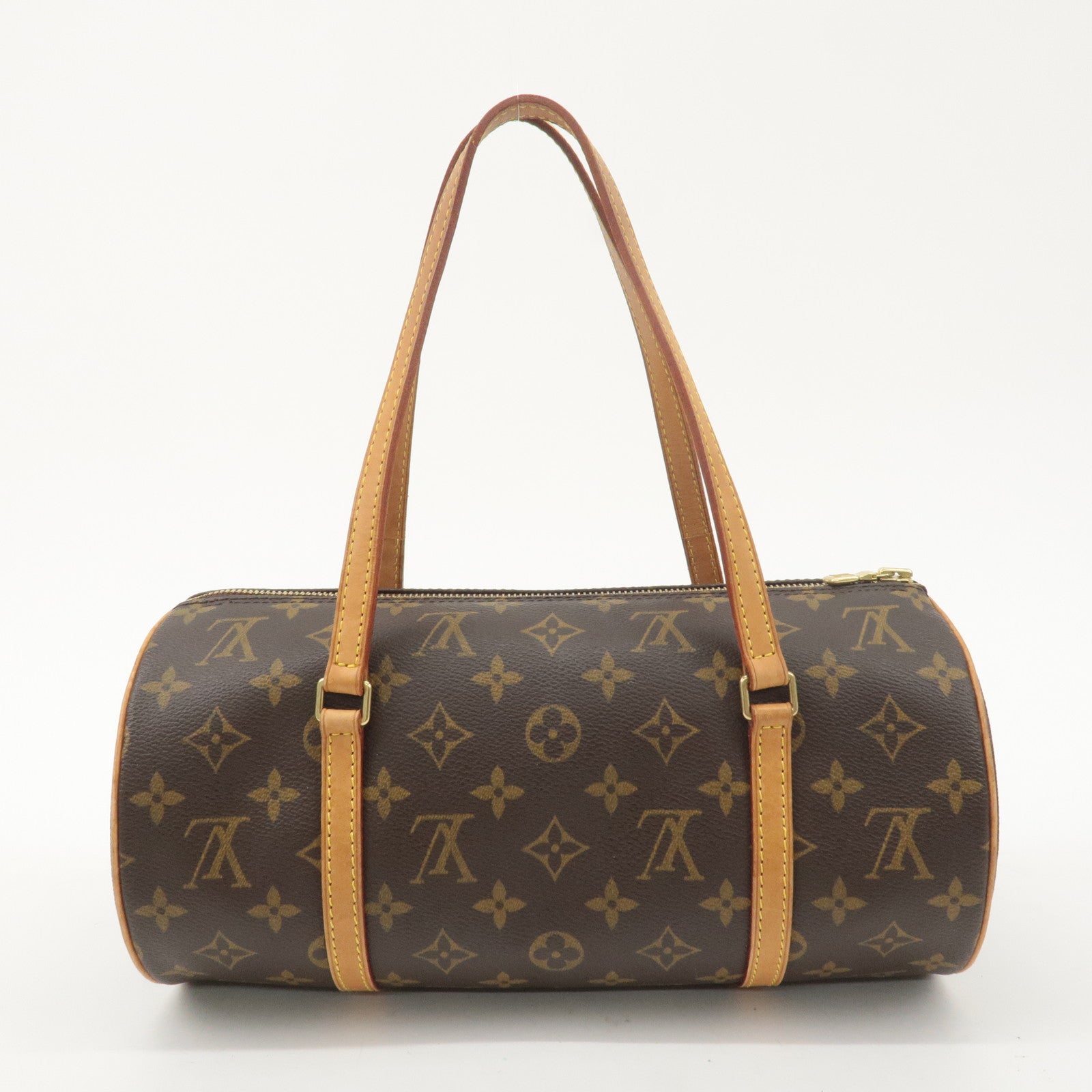 Louis Vuitton Monogram Papillon 30 Hand Bag 
Pouch Brown M51385