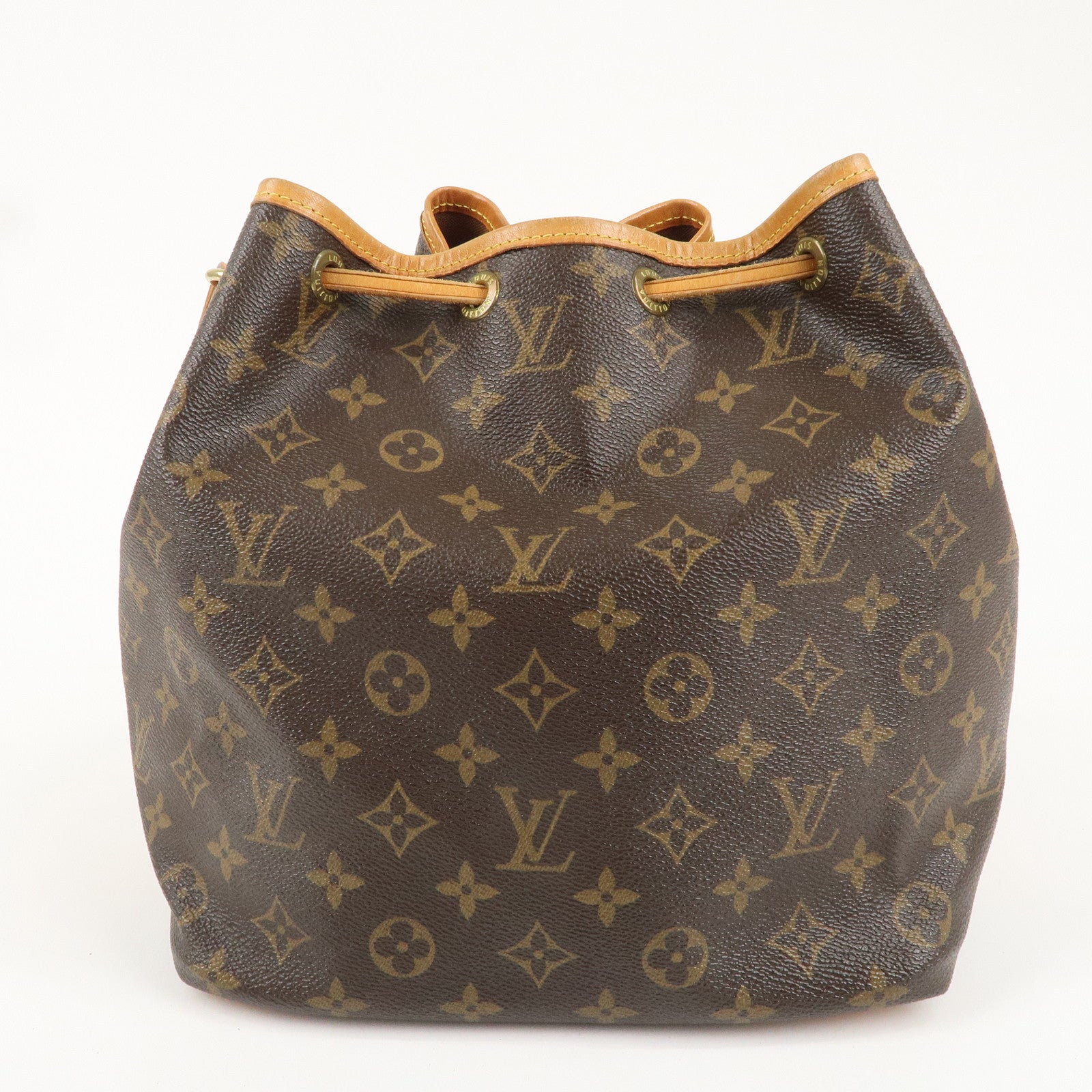 Louis Vuitton Monogram Petit Noe Shoulder Bag Brown M42226