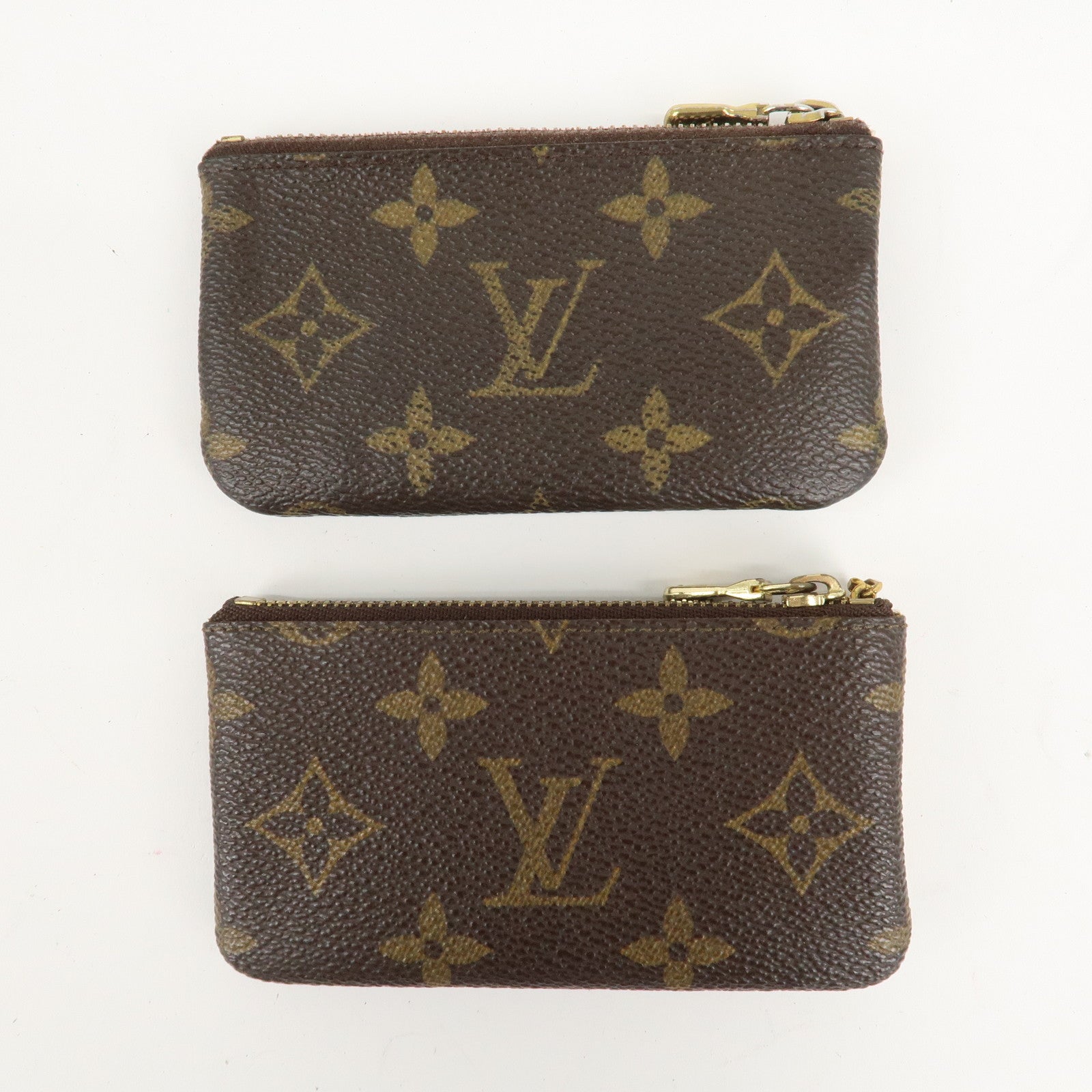 Louis Vuitton Monogram Set of 2 Pochette Cles Coin Case M62650 Used