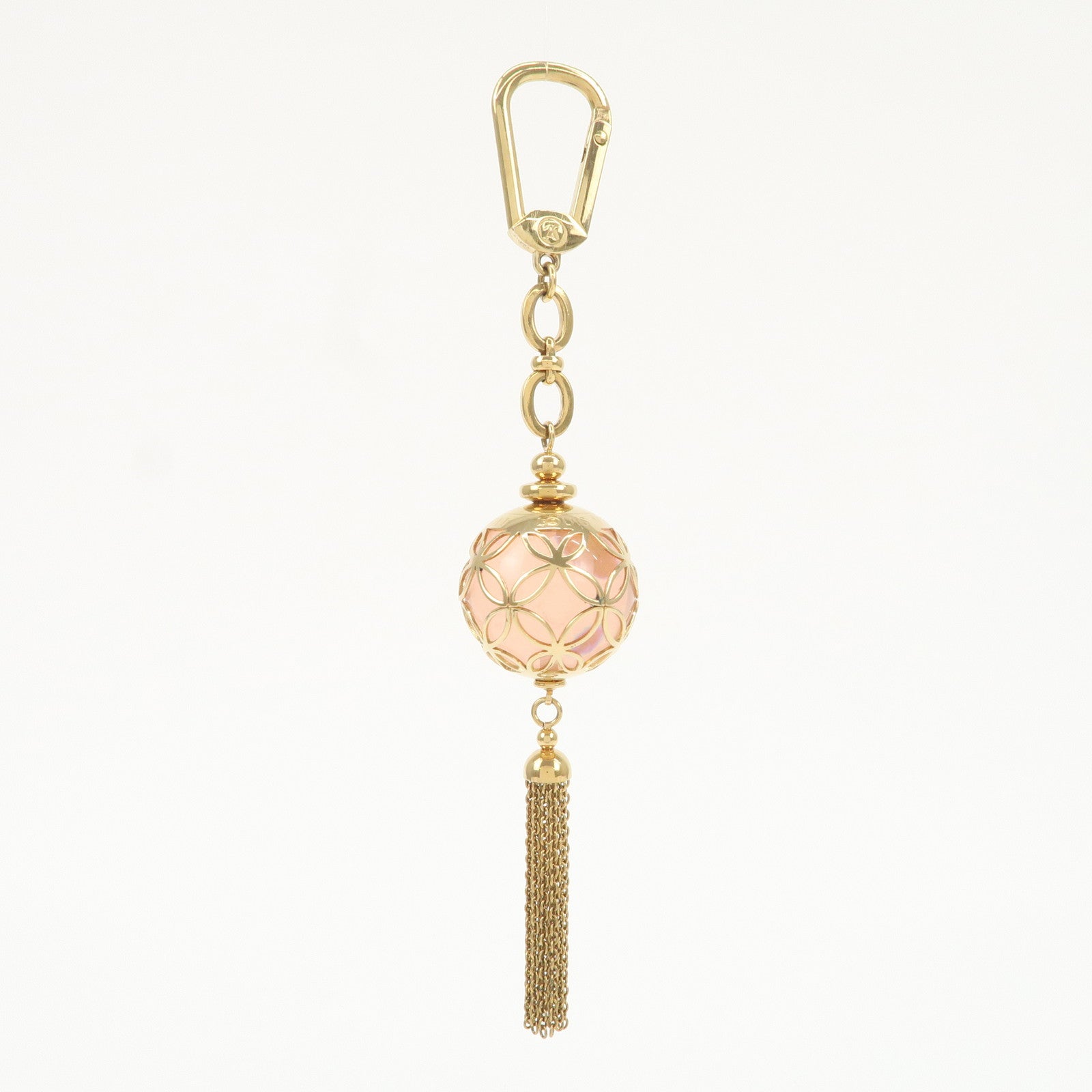 Louis Vuitton Porte Cles Ice Ball Key Charm Clear Rose M66779 Used