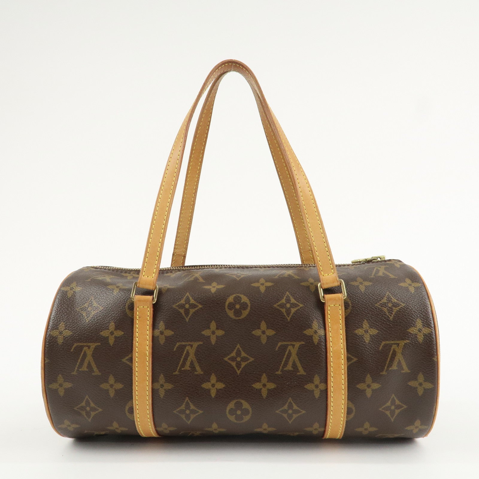 Louis Vuitton Monogram Papillon 30 Hand Bag Brown M51385 Used