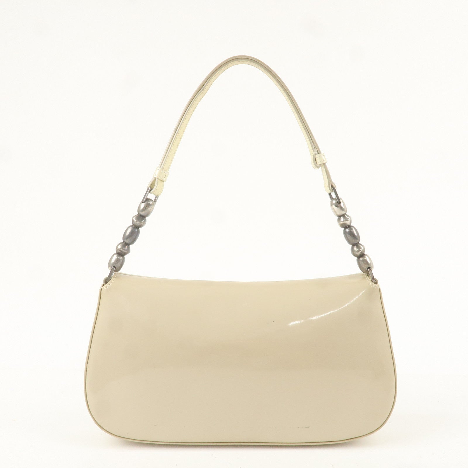 Christian Dior Maris Pearl Patent Leather One Shoulder Bag