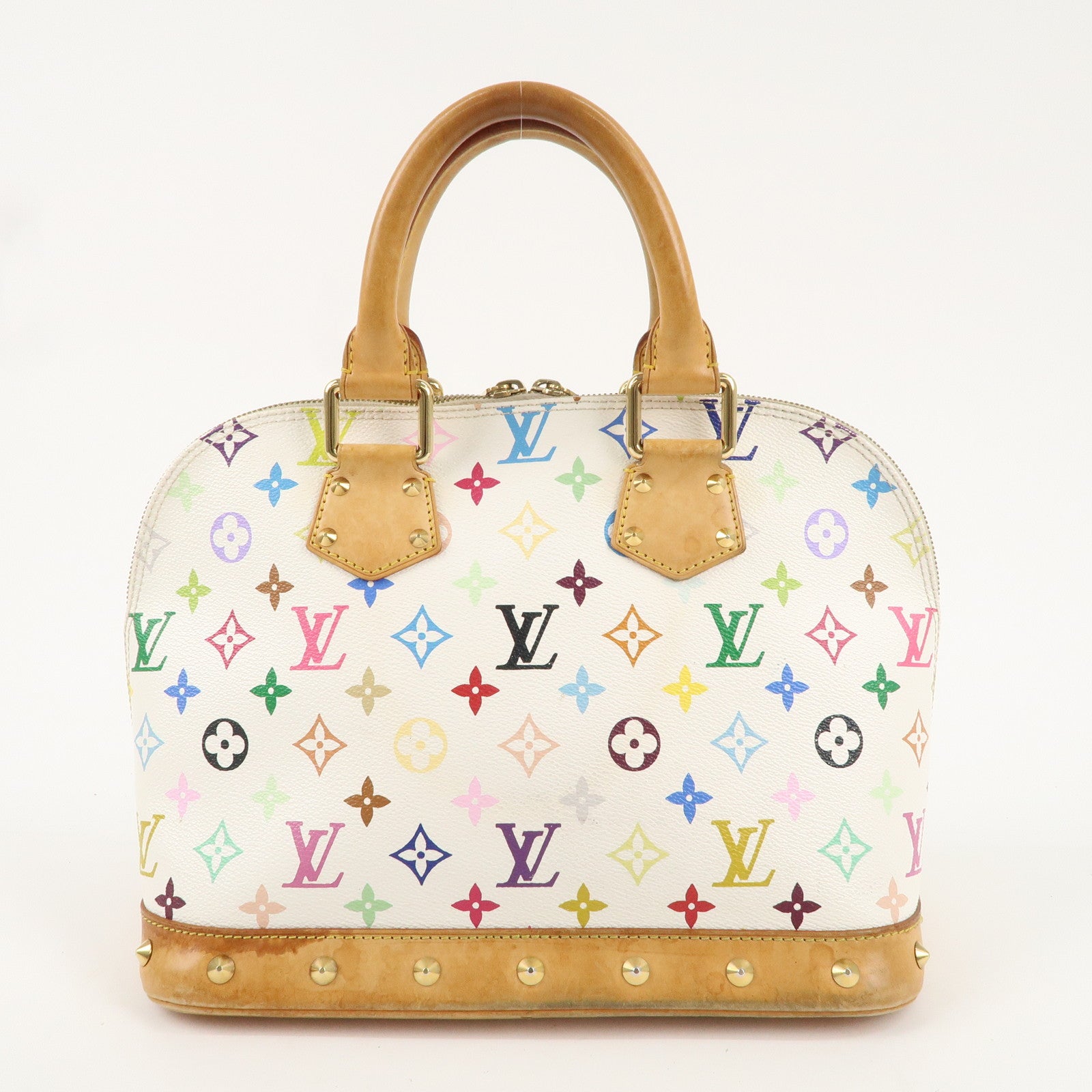 Louis Vuitton Monogram Multi Color Alma PM Hand Bag Blanc M92647