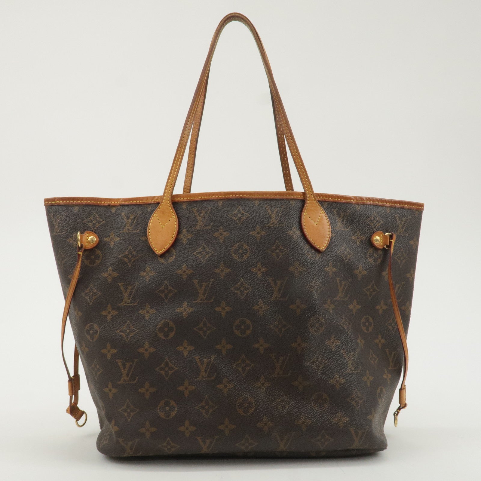 Louis Vuitton Monogram Neverfull MM Tote Bag Brown M40156